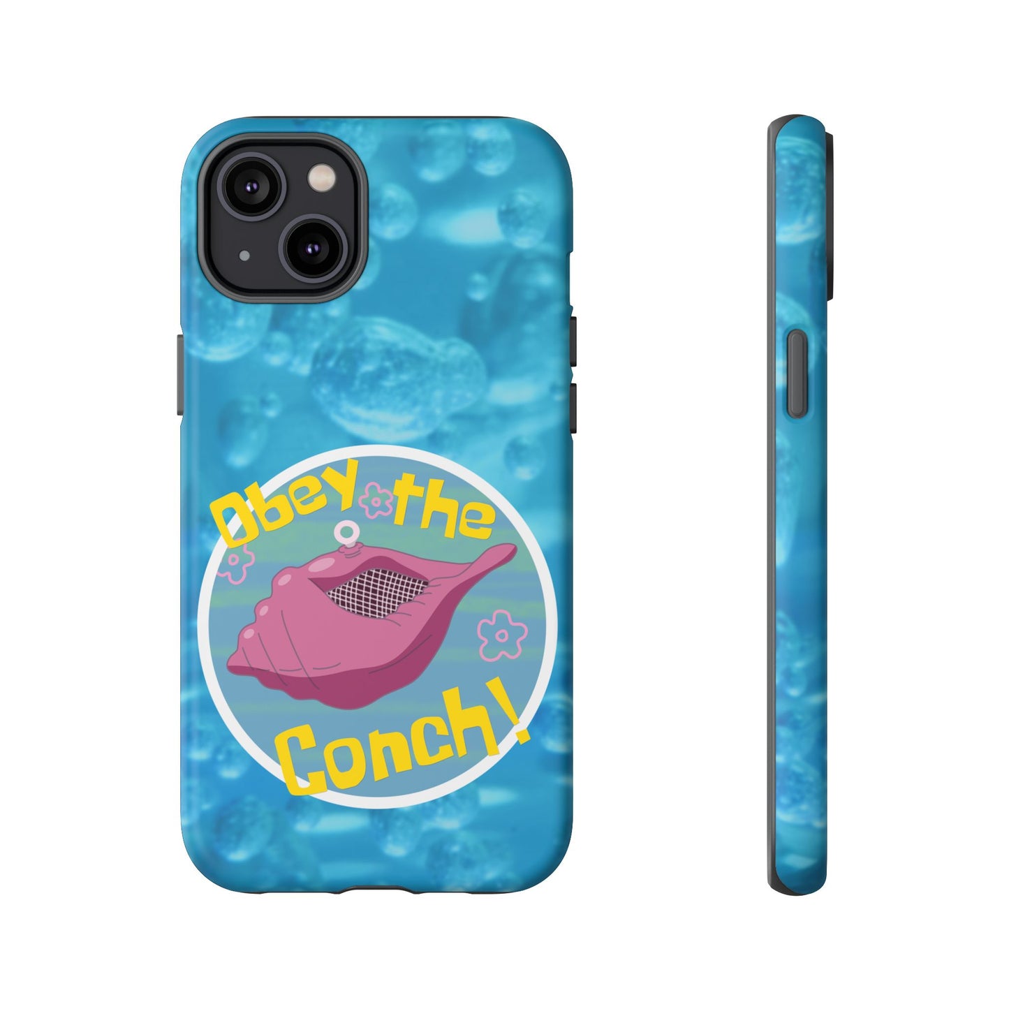 Phone Cases - Obey the Conch, Spongebob Design