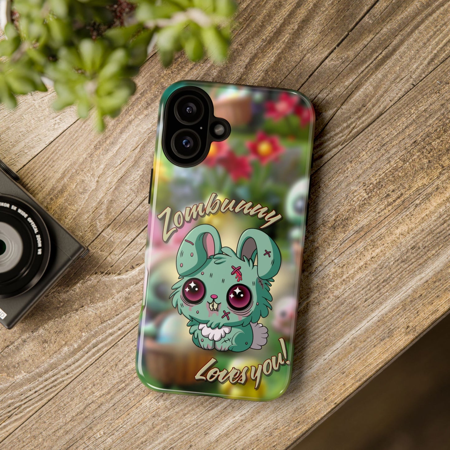 Phone Case - Cute Zombie Bunny - Zombunny Loves You