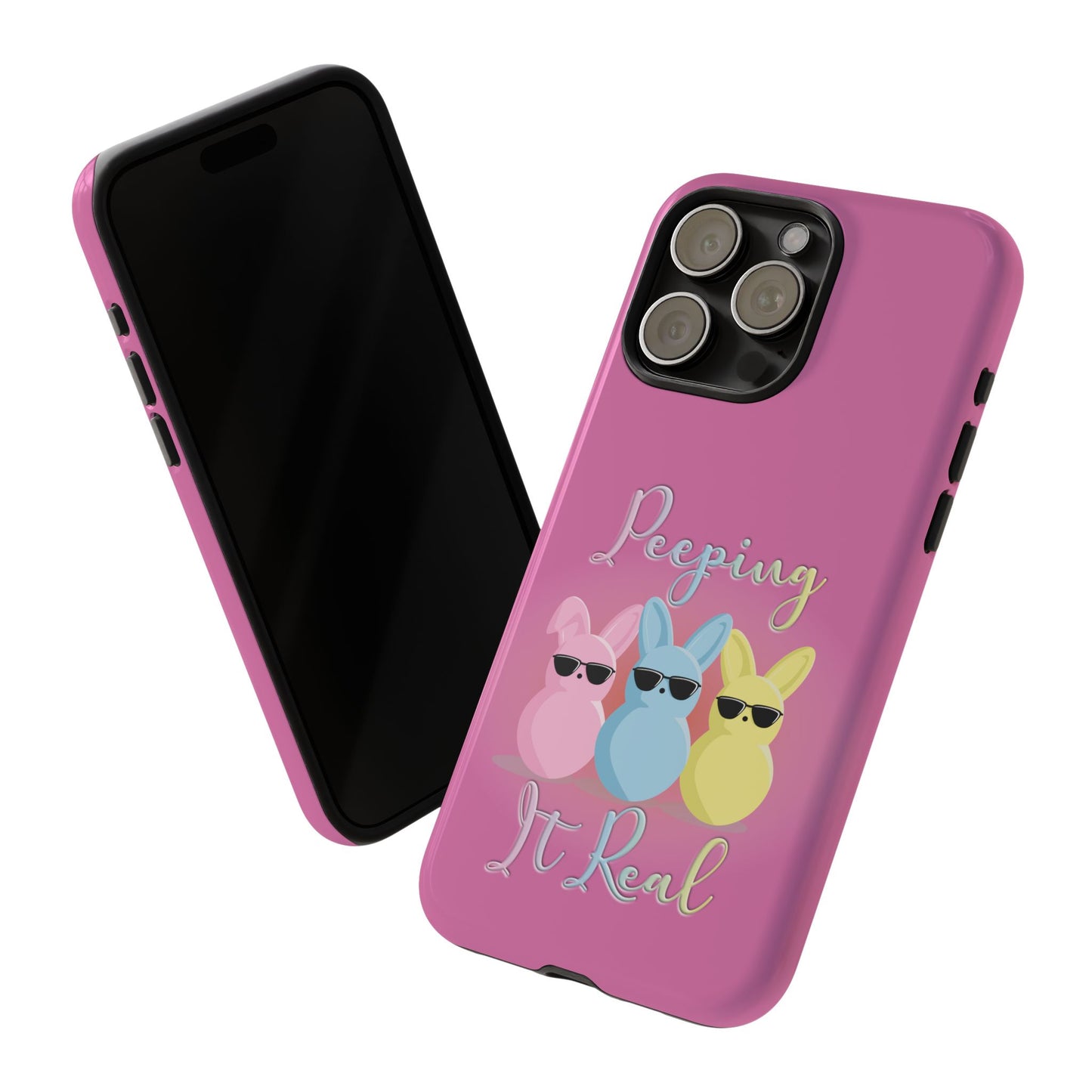 Phone Case - Peeping It Real Bunny Design for Easter & Spring