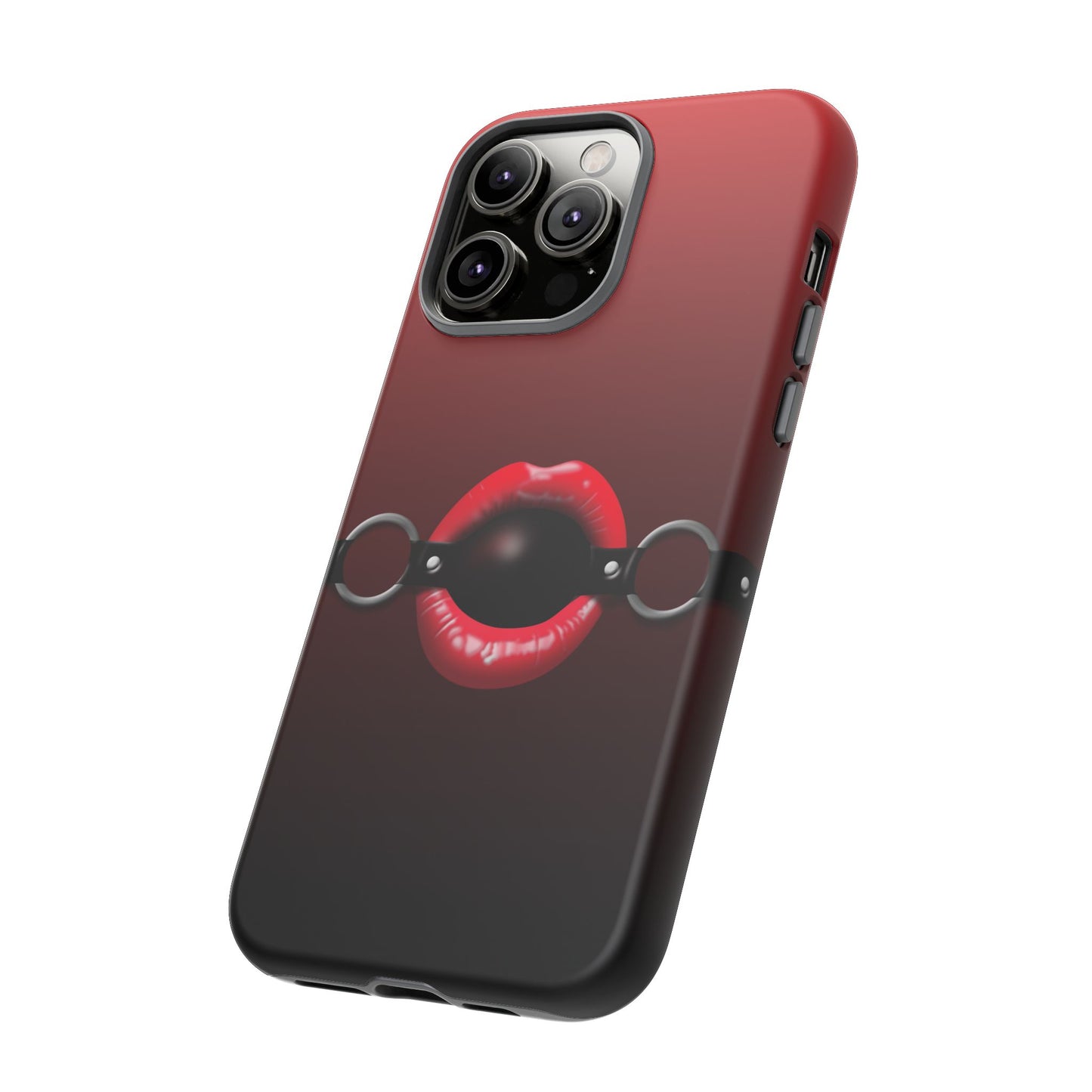 Phone Tough Case - Red Lips Gag Ball Design