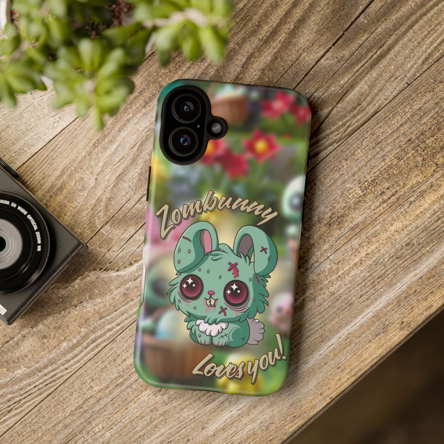 Phone Case - Cute Zombie Bunny - Zombunny Loves You