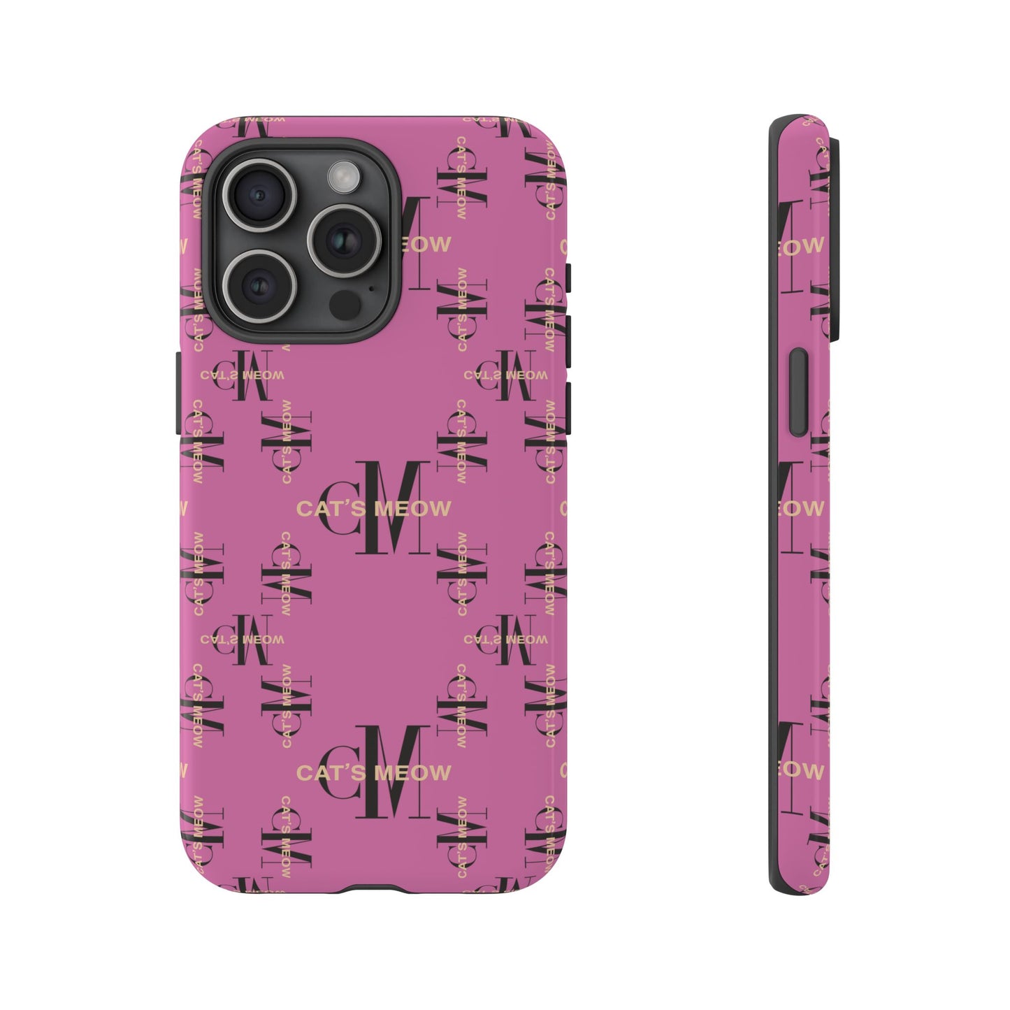 Phone Cases - Cat's Meow Logo Pattern Tough Cases