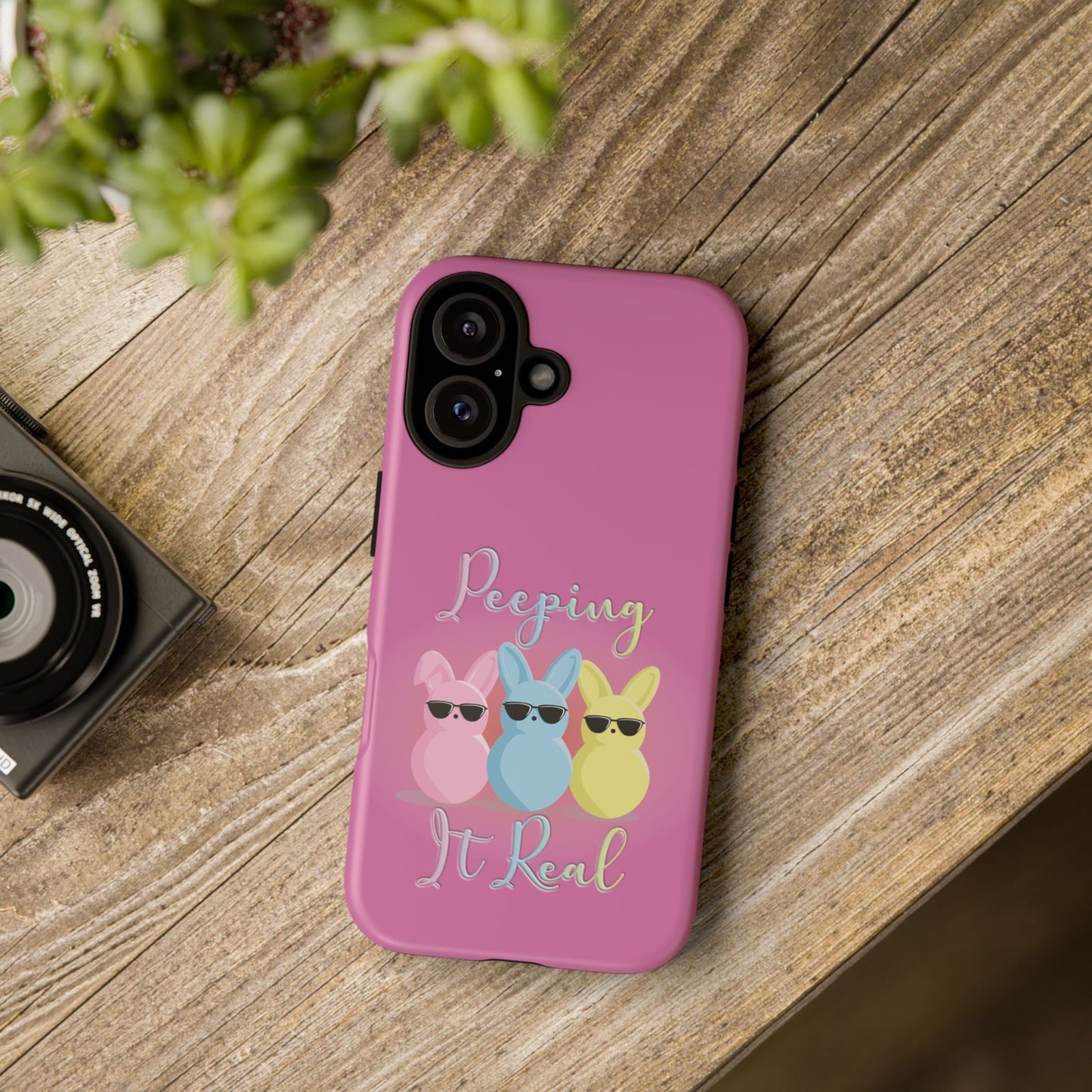 Phone Case - Peeping It Real Bunny Design for Easter & Spring