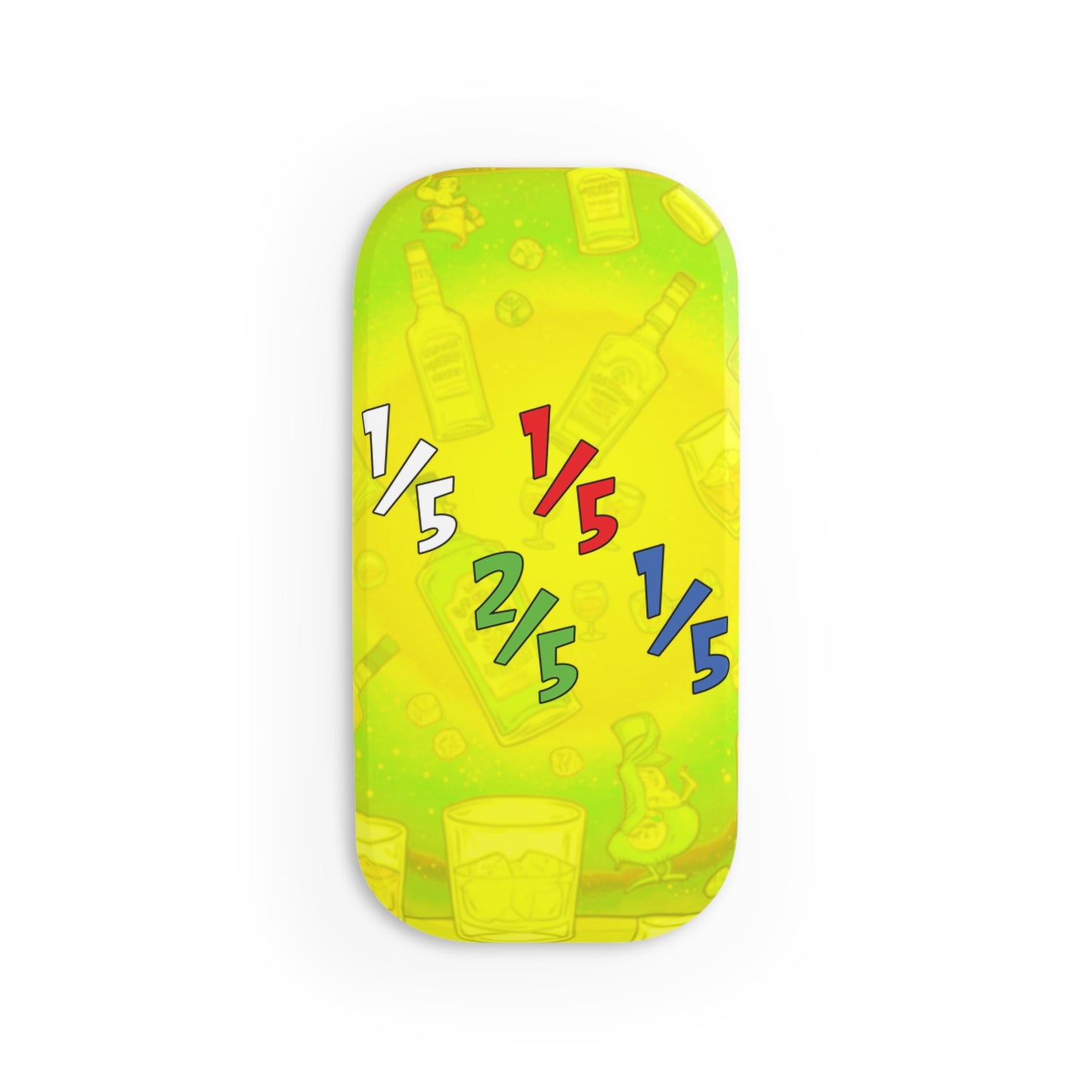 1/5, 2/5, Red Fifth, Blue Fifth - Mobile Phone Clip-Grips