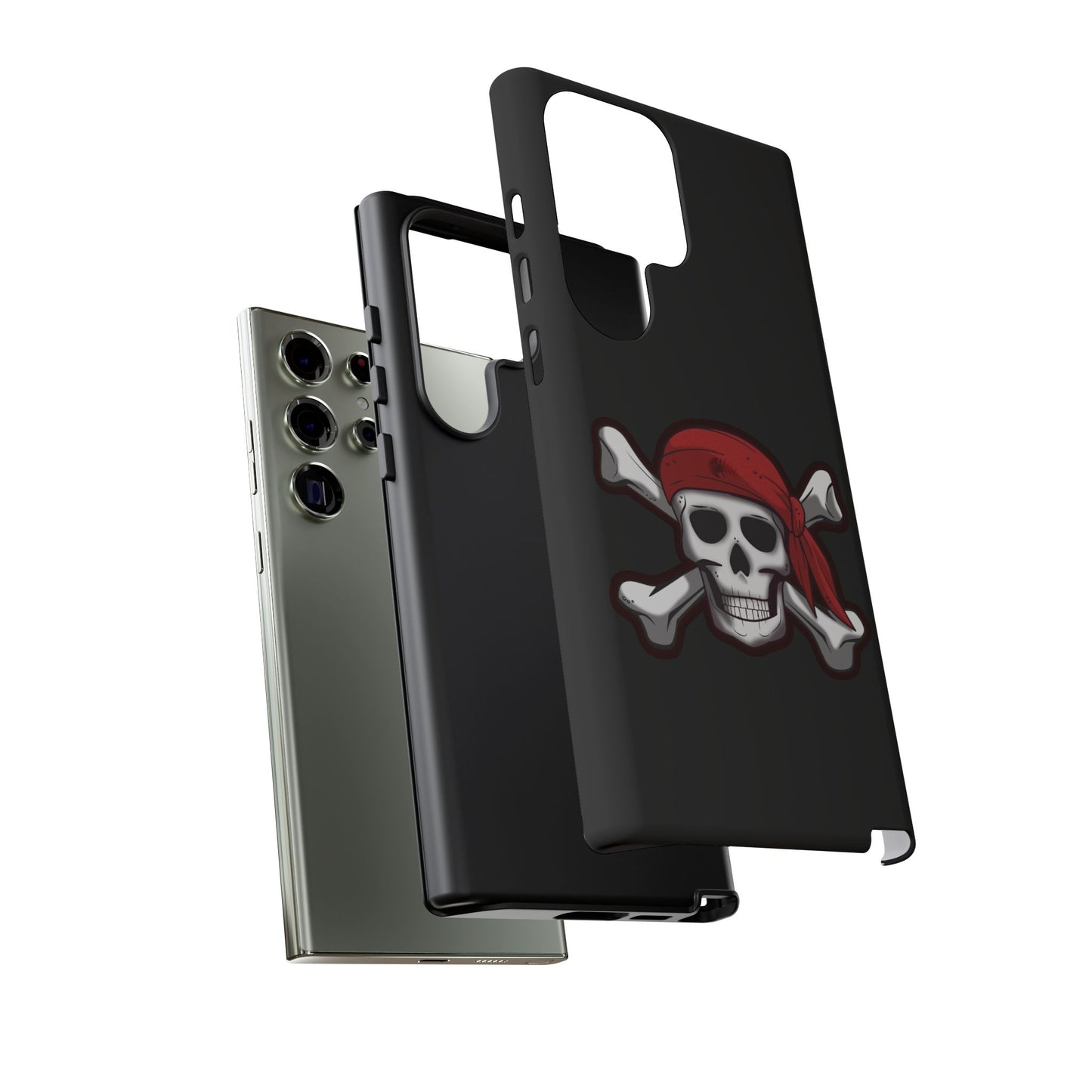 Pirate Skull and Crossbones with Jolly Roger Bandana - Tough Cases