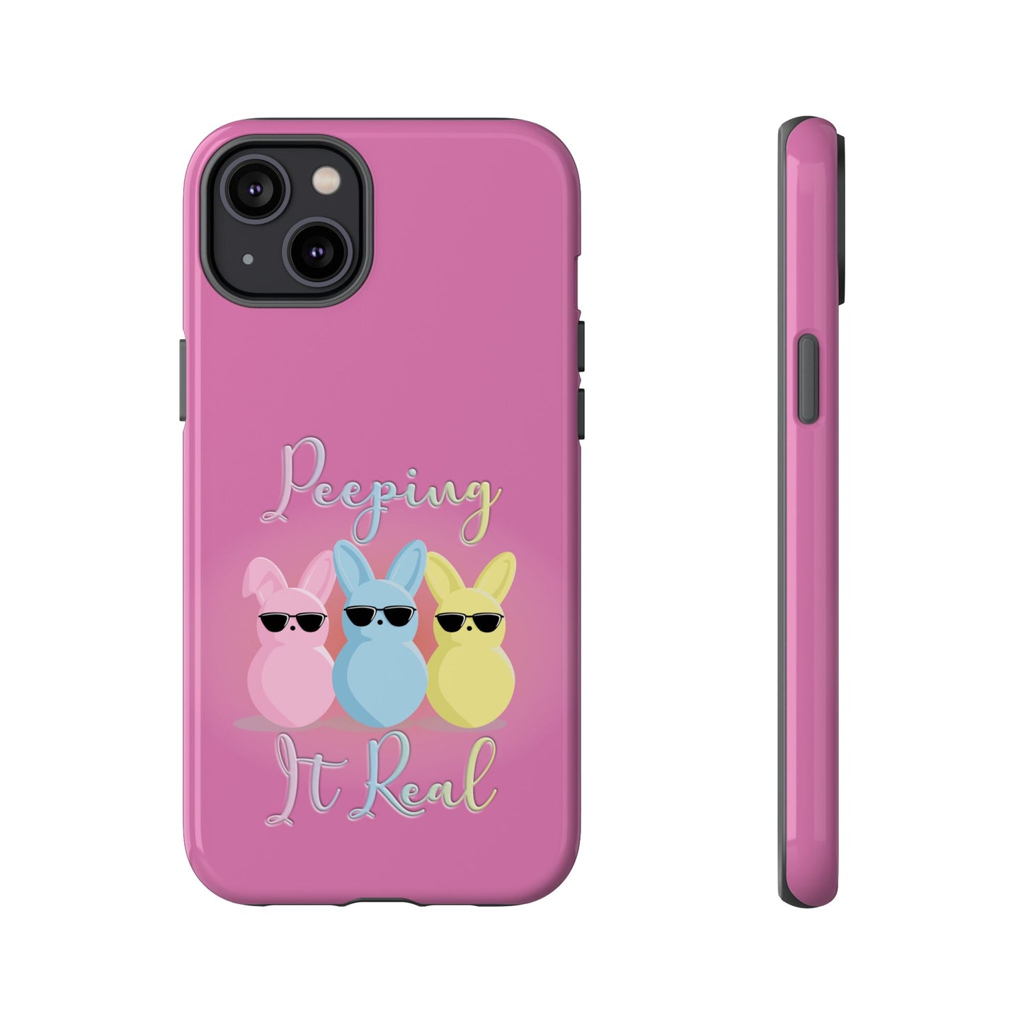 Phone Case - Peeping It Real Bunny Design for Easter & Spring