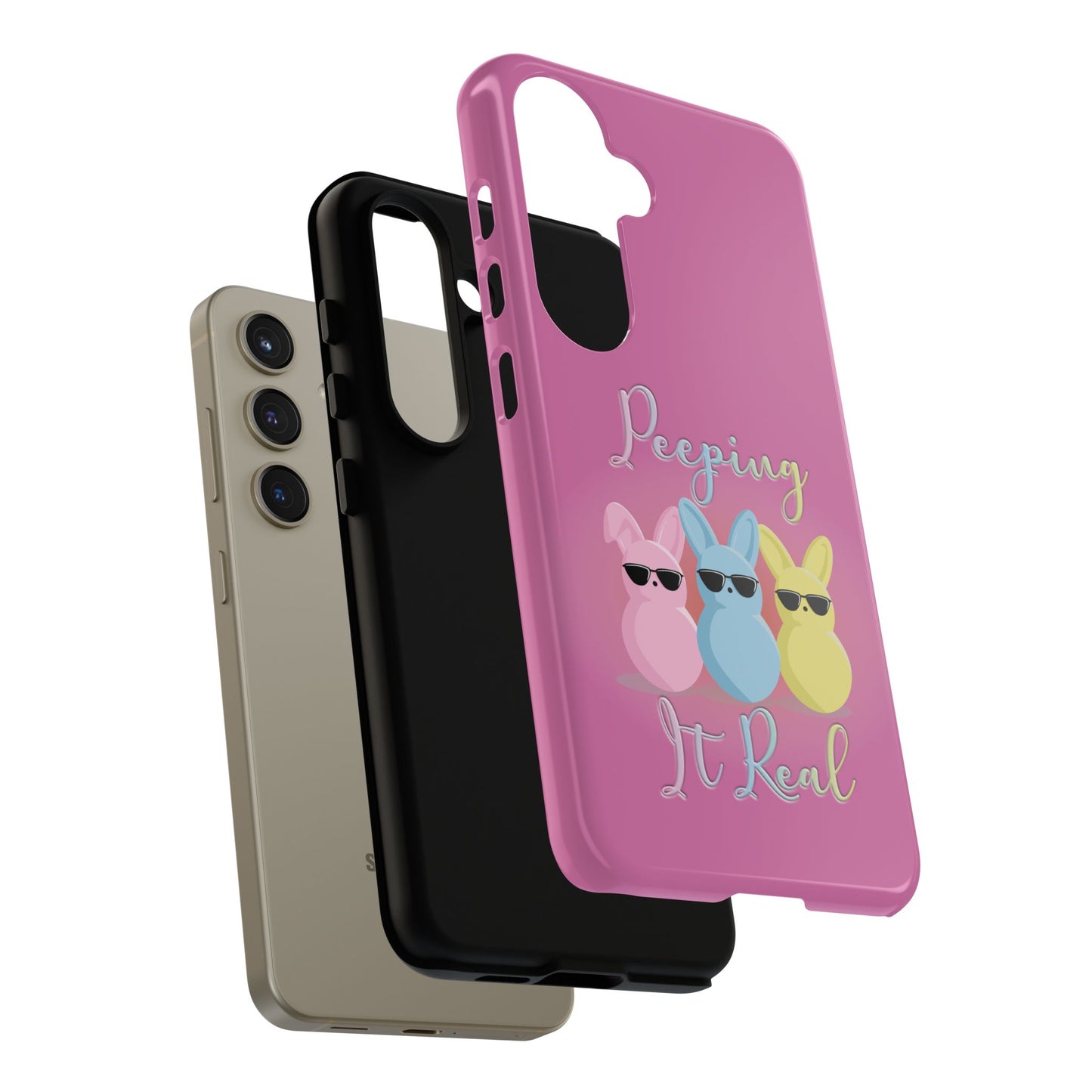 Phone Case - Peeping It Real Bunny Design for Easter & Spring