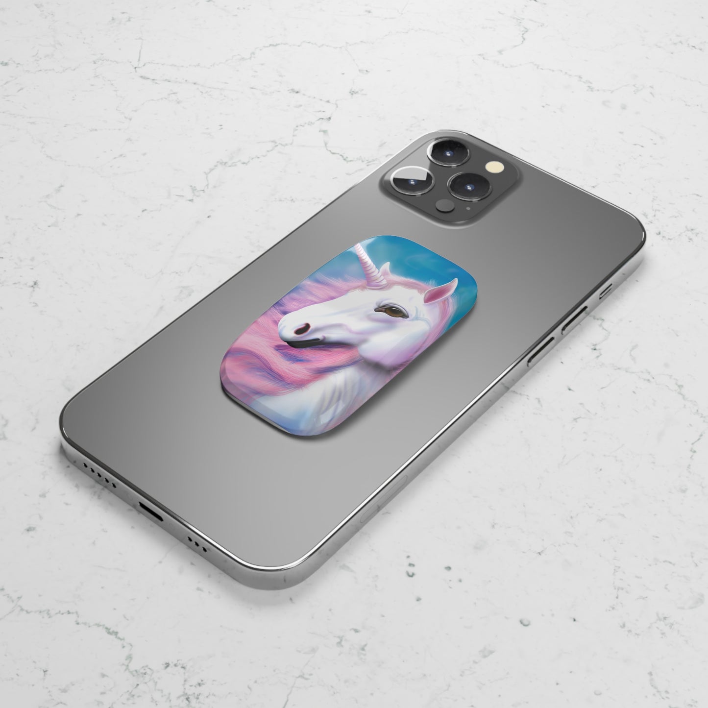 Unicorn Phone Grip, Cute Accessories, Pop Socket, Cell Phone Holder, Birthday Gift, Magical Decor, Fun Tech Accessory