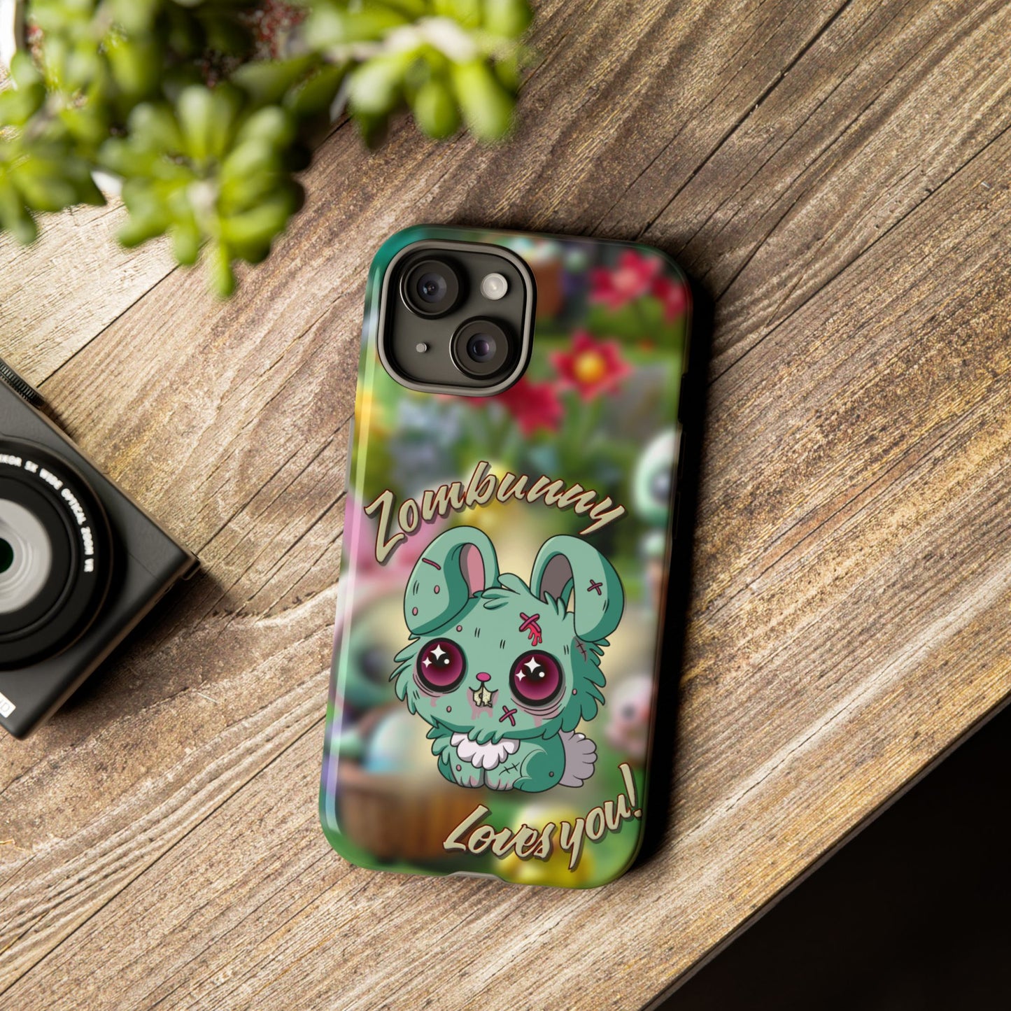 Phone Case - Cute Zombie Bunny - Zombunny Loves You