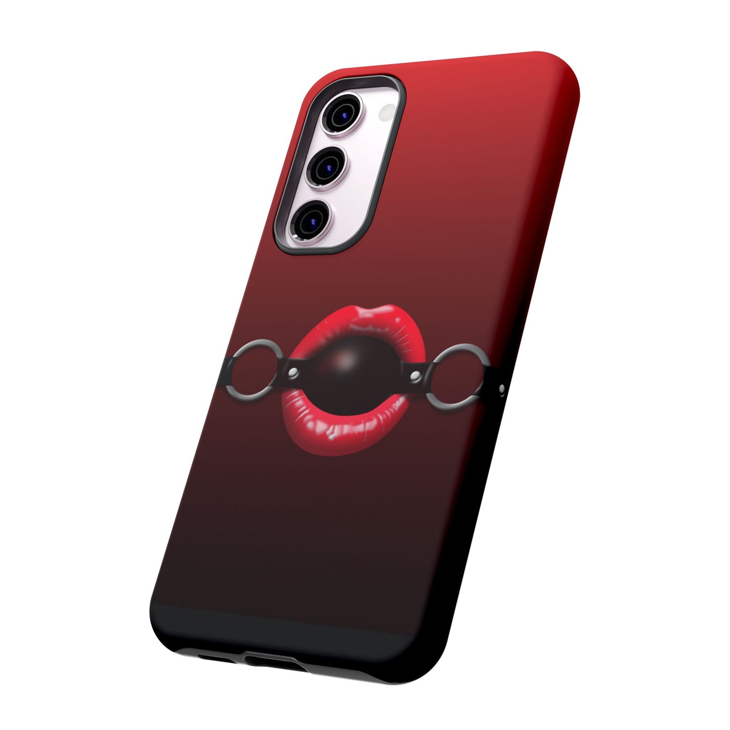 Phone Tough Case - Red Lips Gag Ball Design