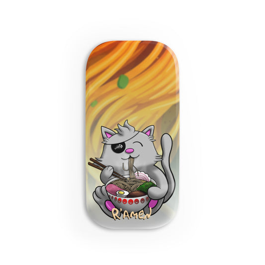 Cute Cat Ramen Lover Phone Grip - Purr-fectly Noodly Support