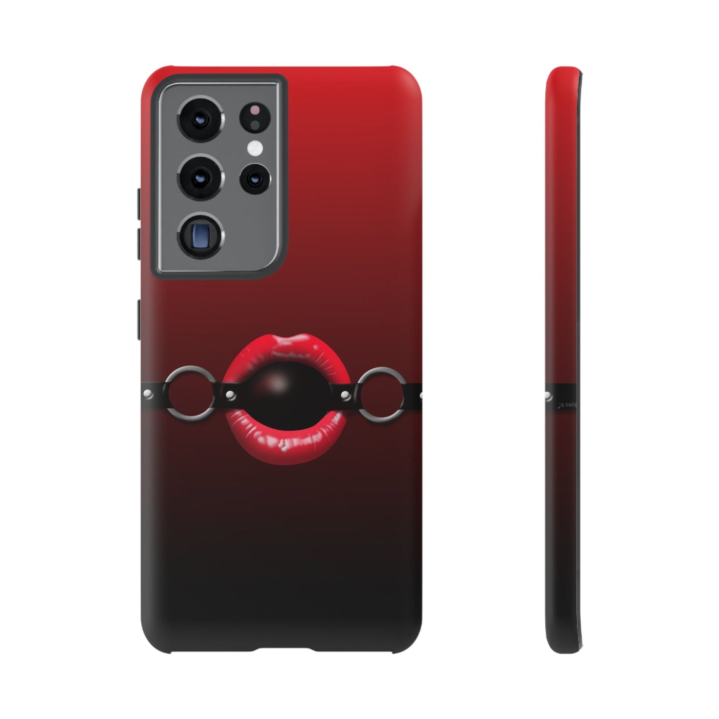 Phone Tough Case - Red Lips Gag Ball Design