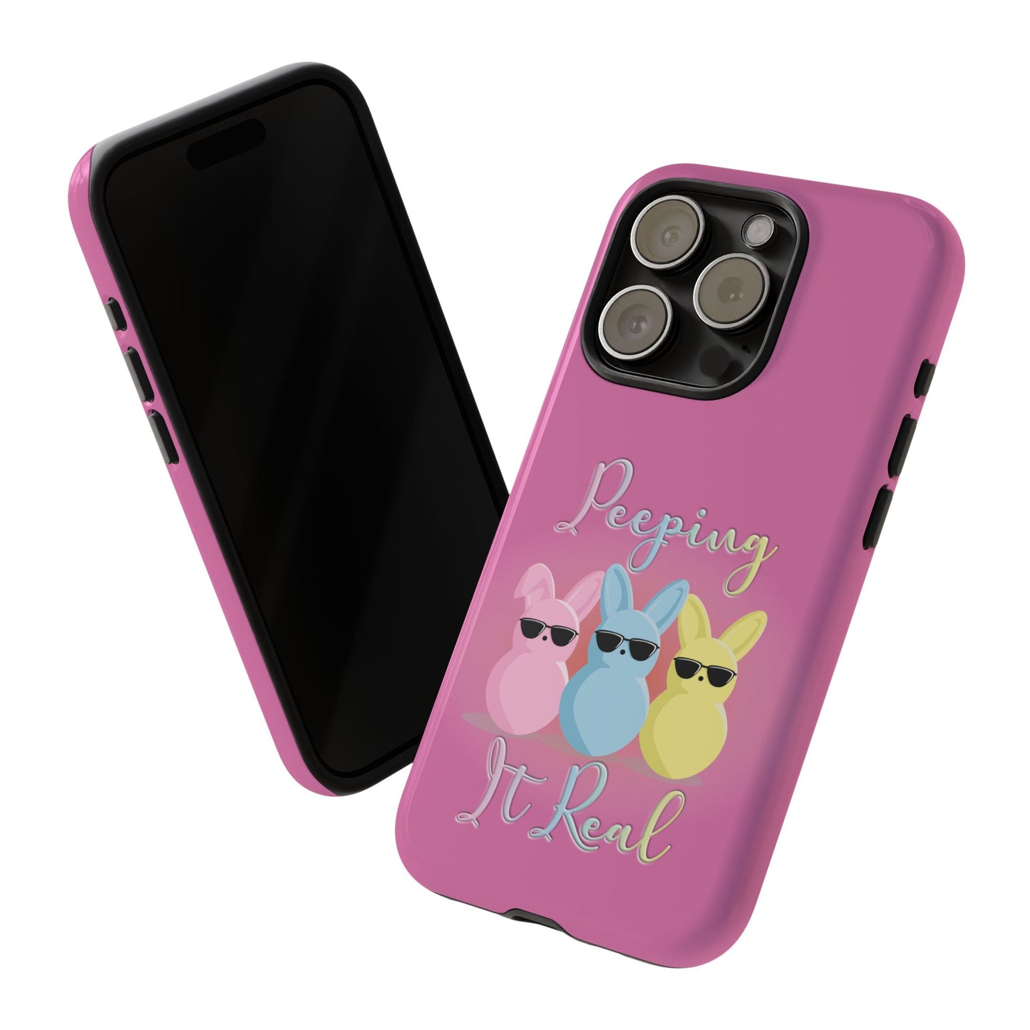 Phone Case - Peeping It Real Bunny Design for Easter & Spring