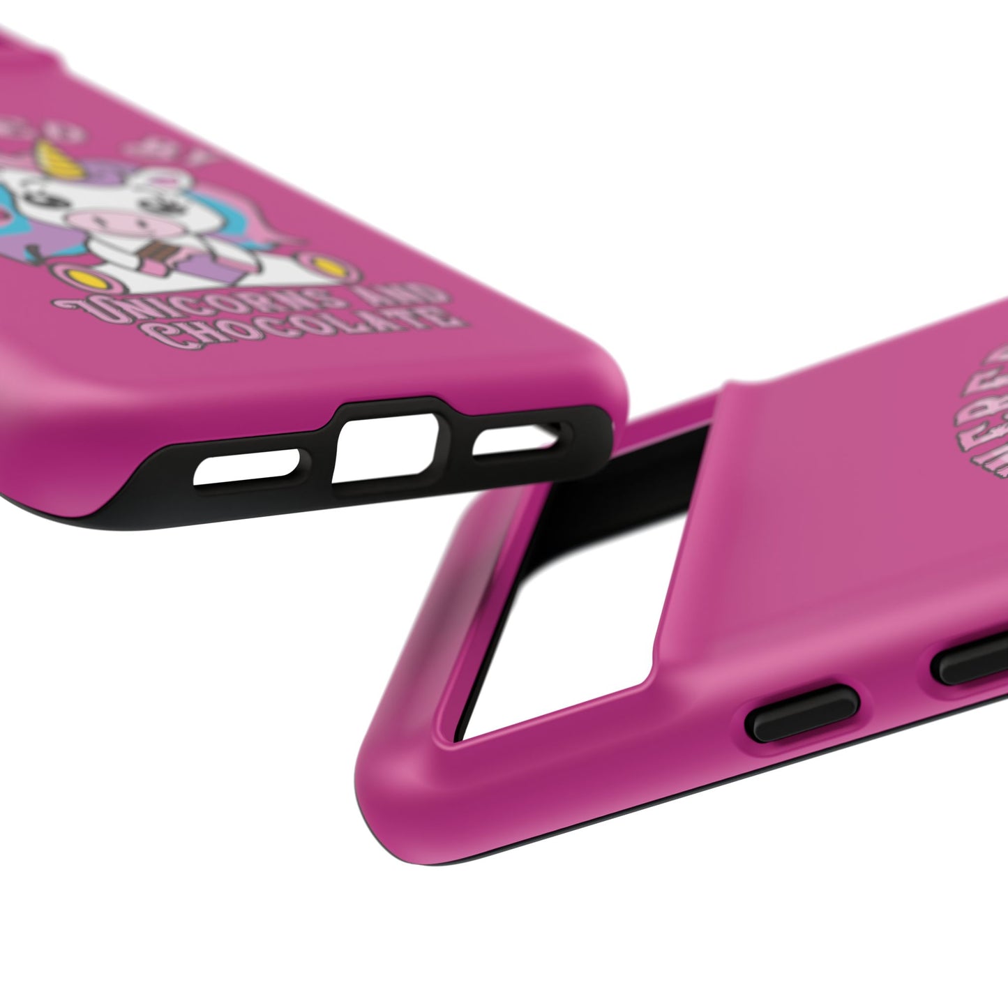 Phone Case - Powered by Unicorns and Chocolate