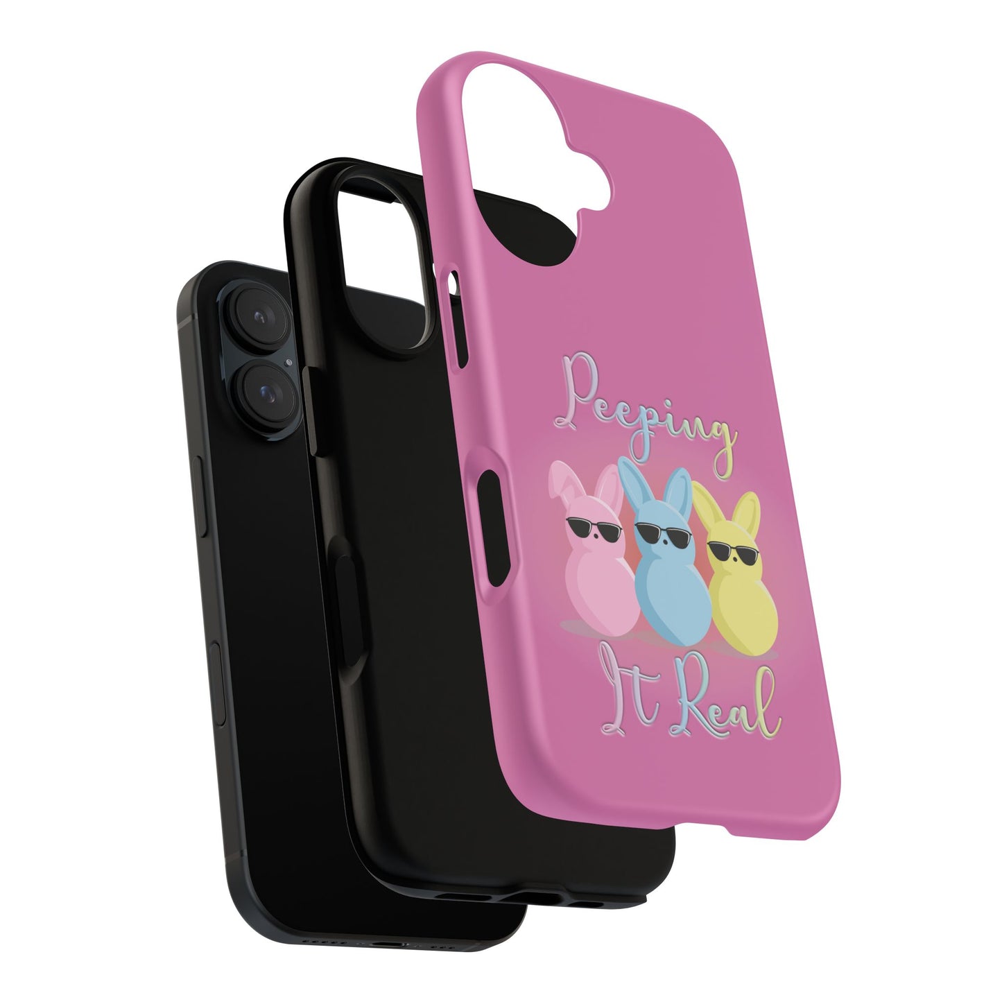 Phone Case - Peeping It Real Bunny Design for Easter & Spring