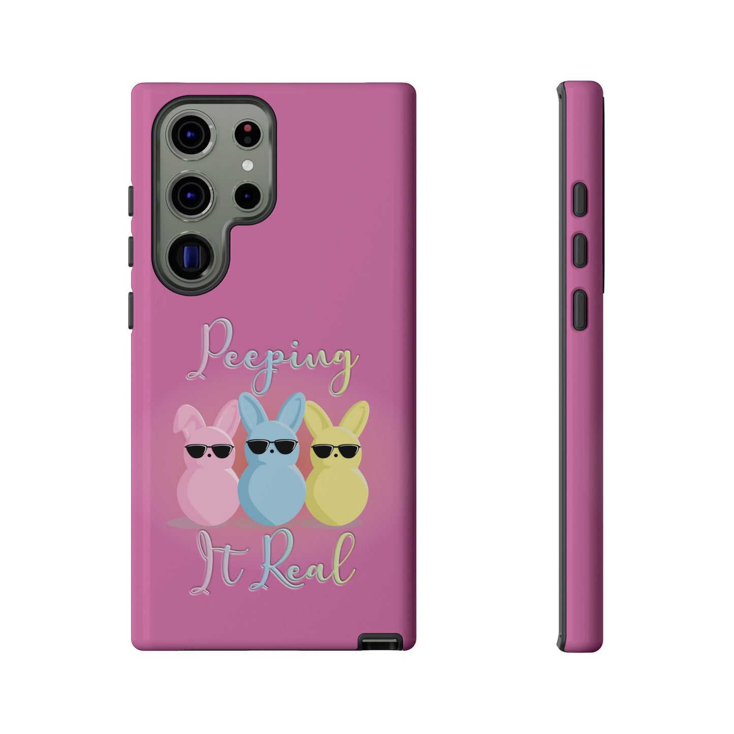 Phone Case - Peeping It Real Bunny Design for Easter & Spring