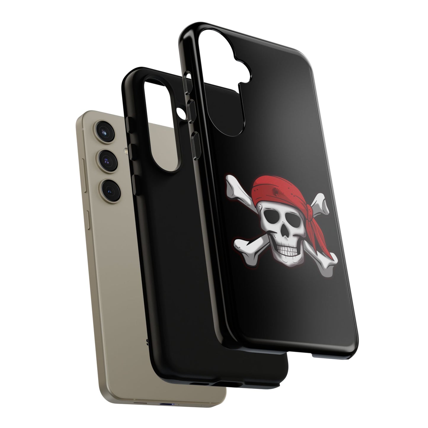 Pirate Skull and Crossbones with Jolly Roger Bandana - Tough Cases