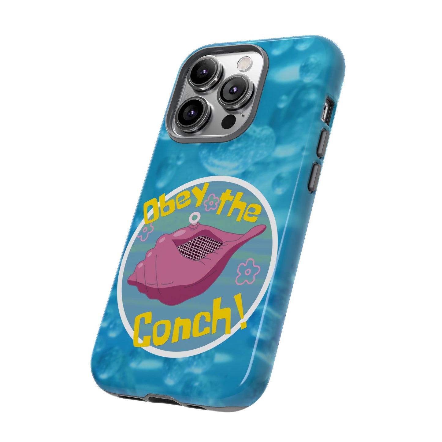 Phone Cases - Obey the Conch, Spongebob Design