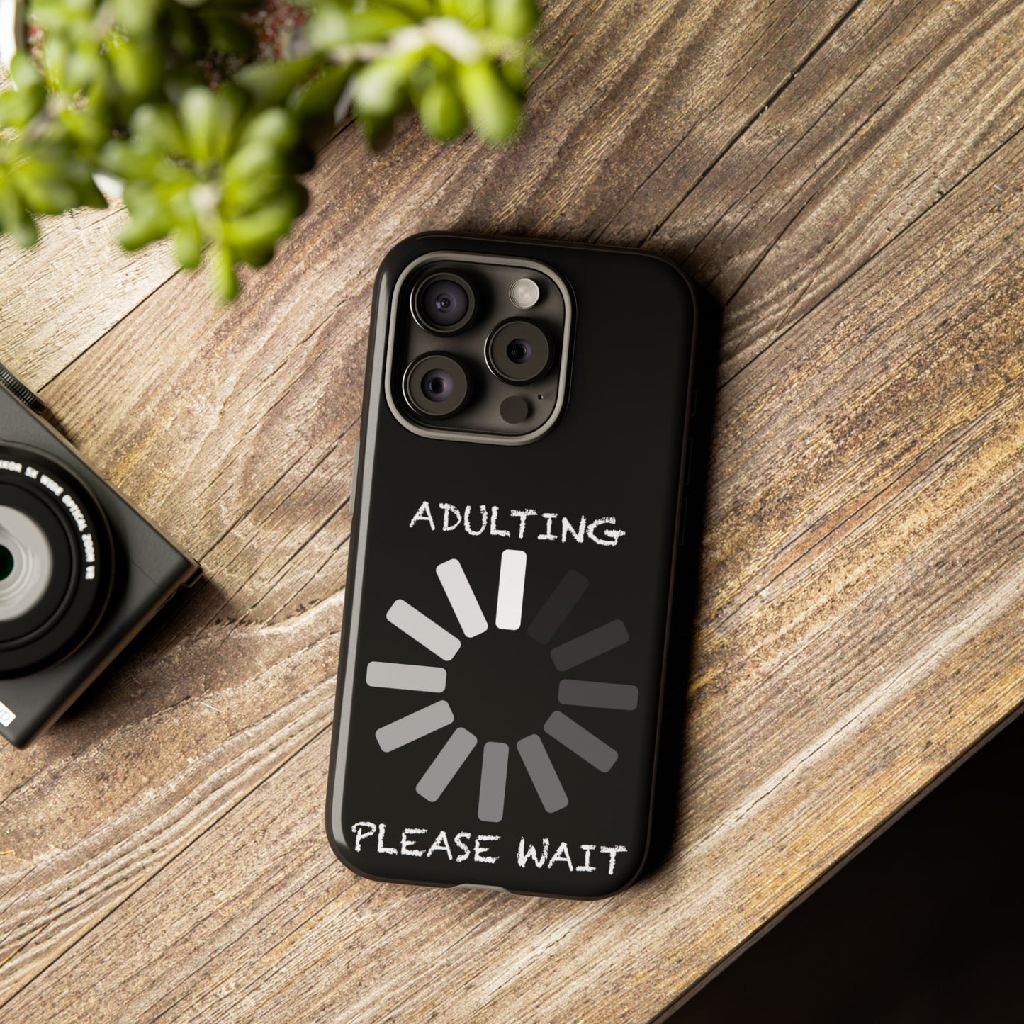 Phone Case - Adulting Please Wait Funny Tough Cases for Adults