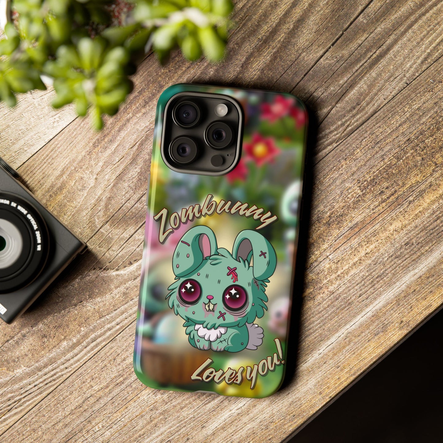 Phone Case - Cute Zombie Bunny - Zombunny Loves You