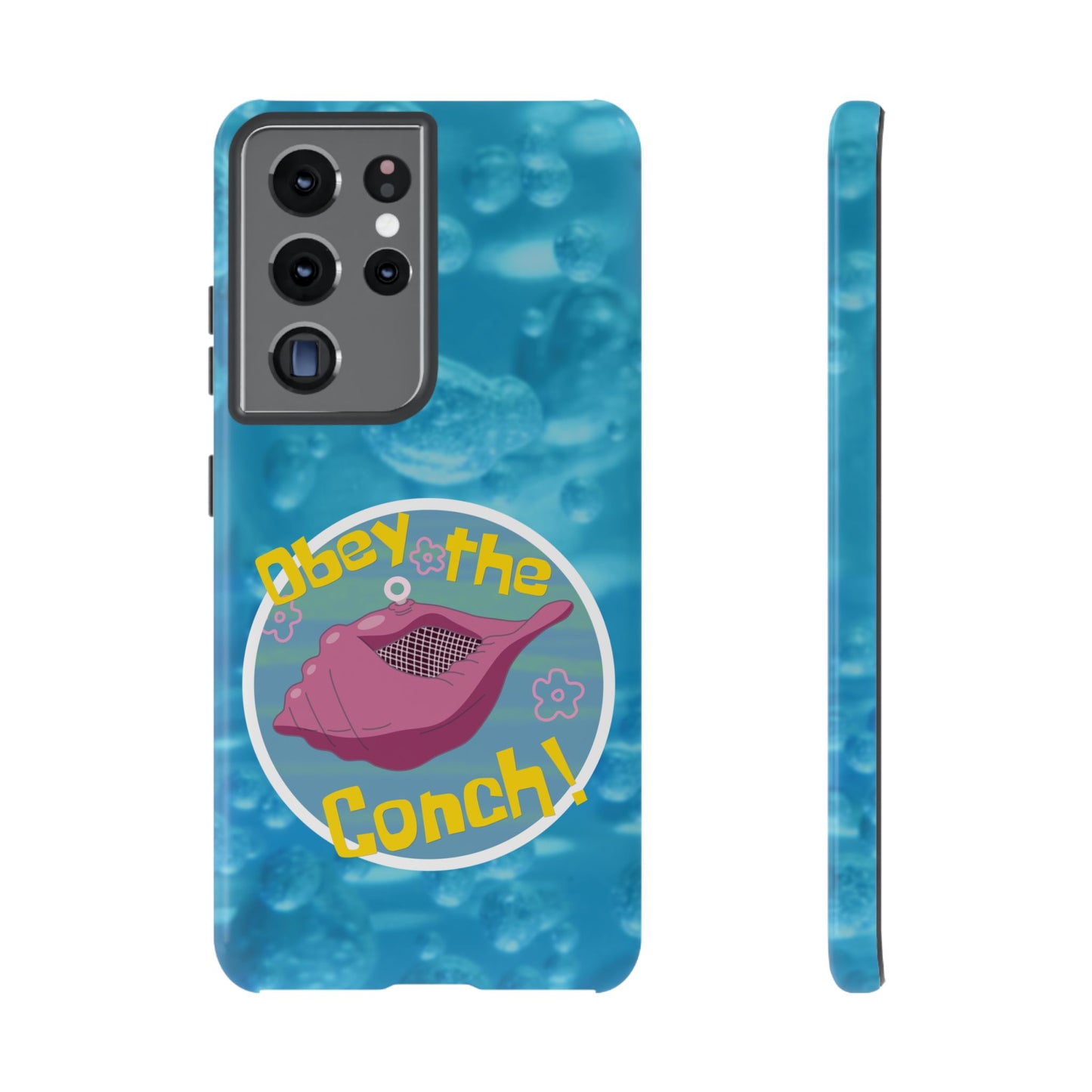 Phone Cases - Obey the Conch, Spongebob Design