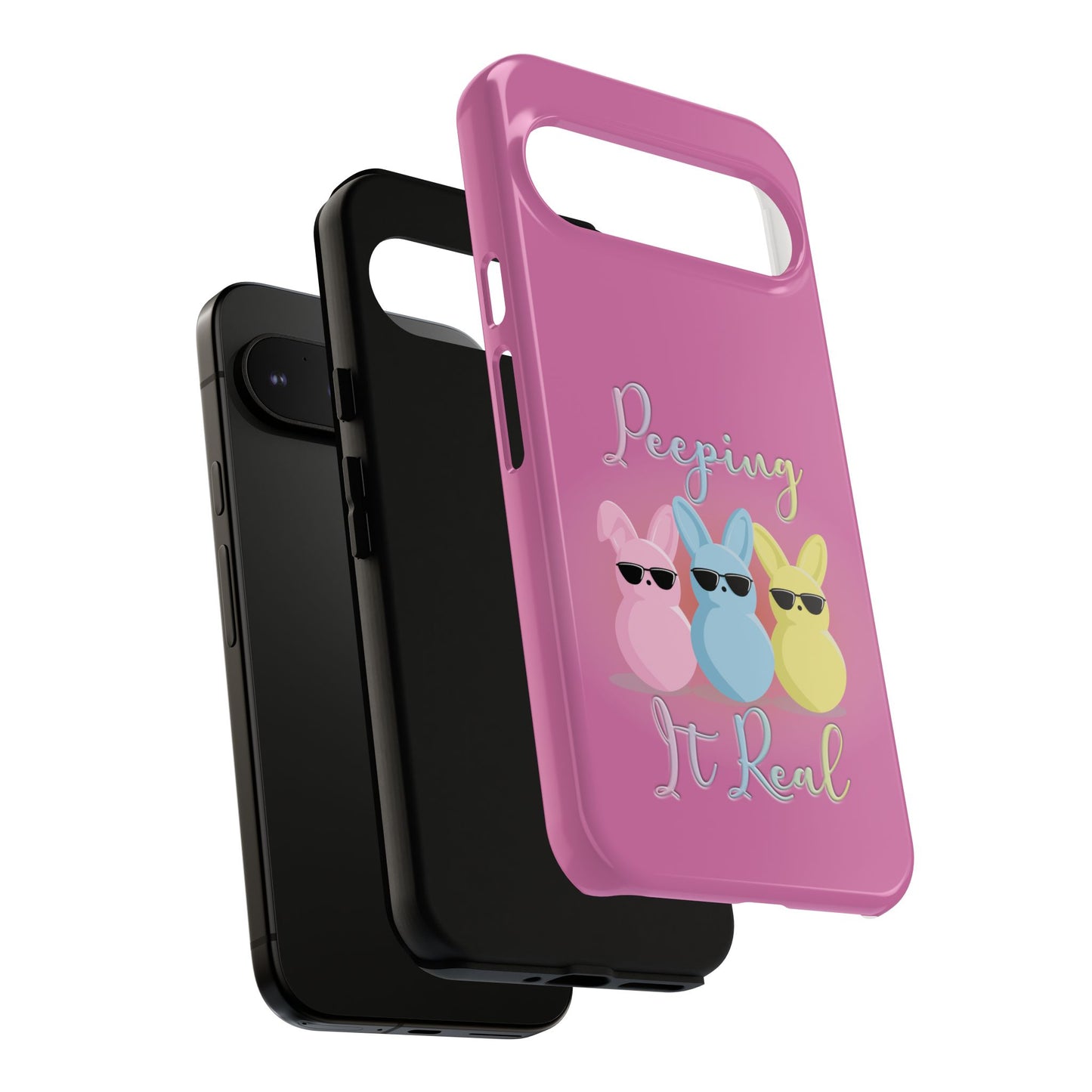 Phone Case - Peeping It Real Bunny Design for Easter & Spring