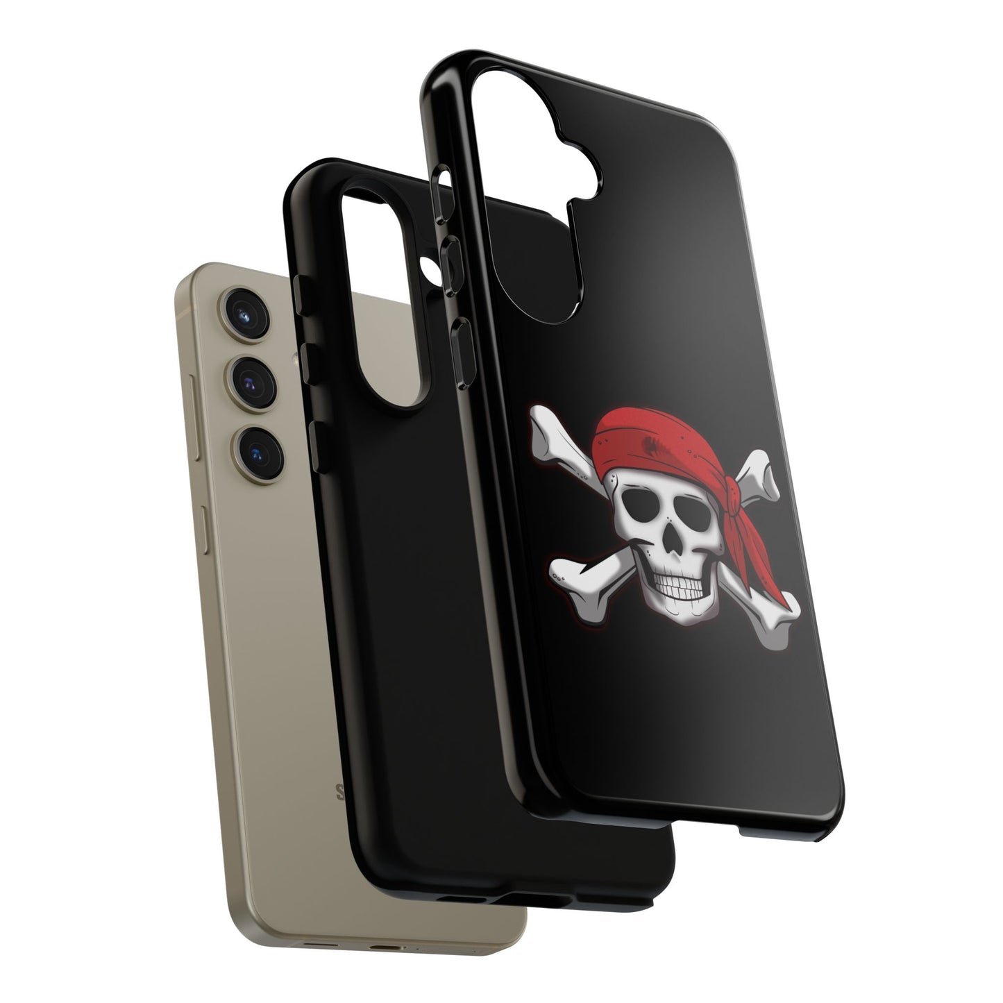 Pirate Skull and Crossbones with Jolly Roger Bandana - Tough Cases