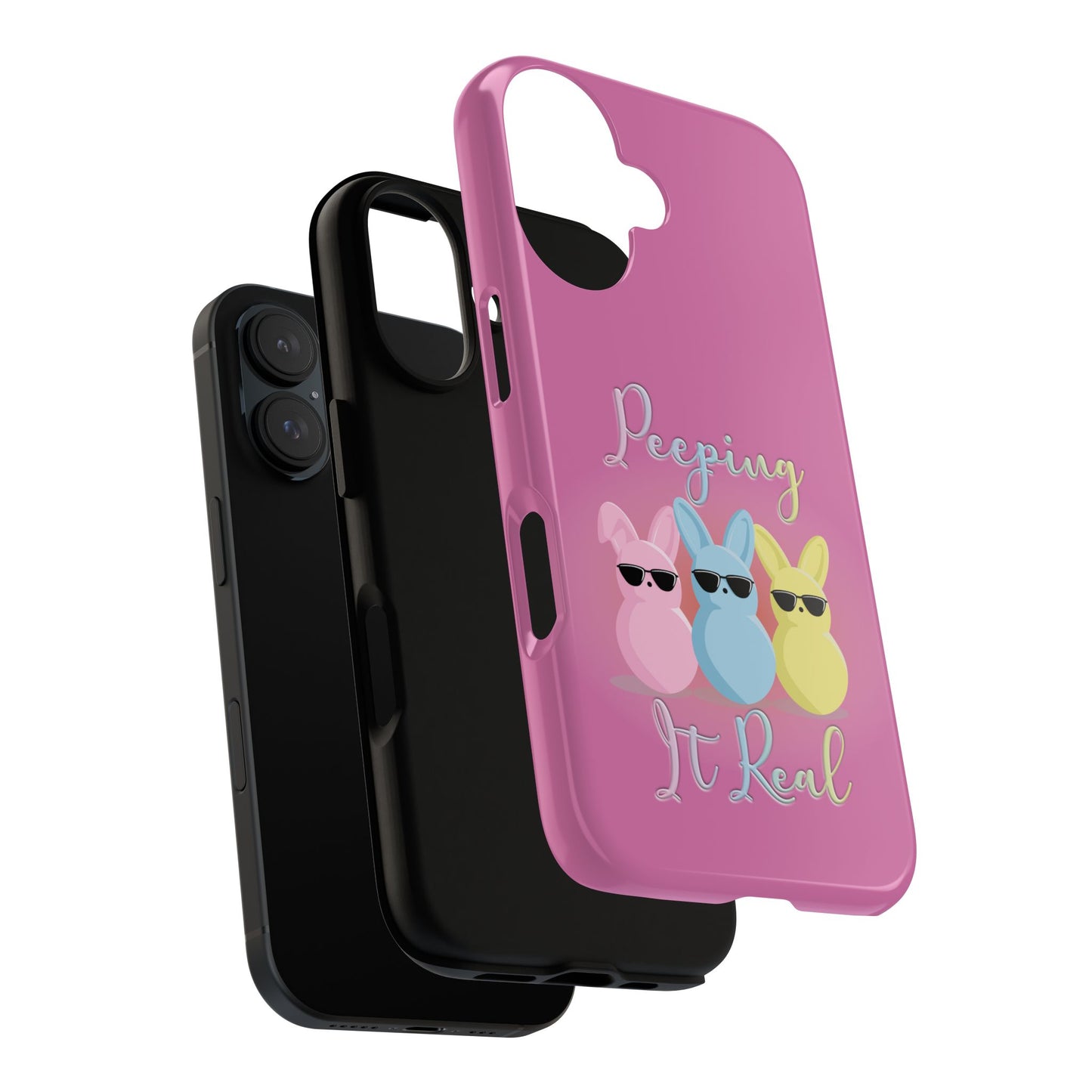 Phone Case - Peeping It Real Bunny Design for Easter & Spring