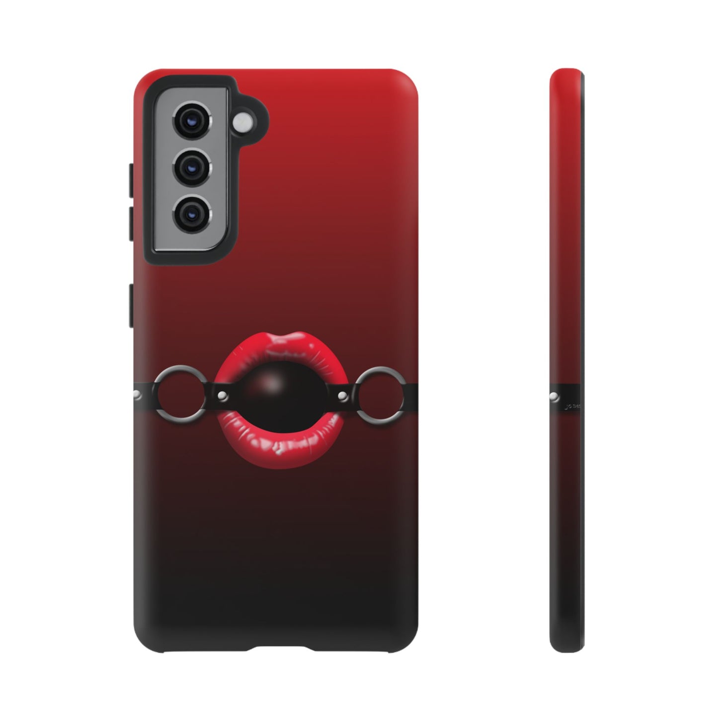 Phone Tough Case - Red Lips Gag Ball Design