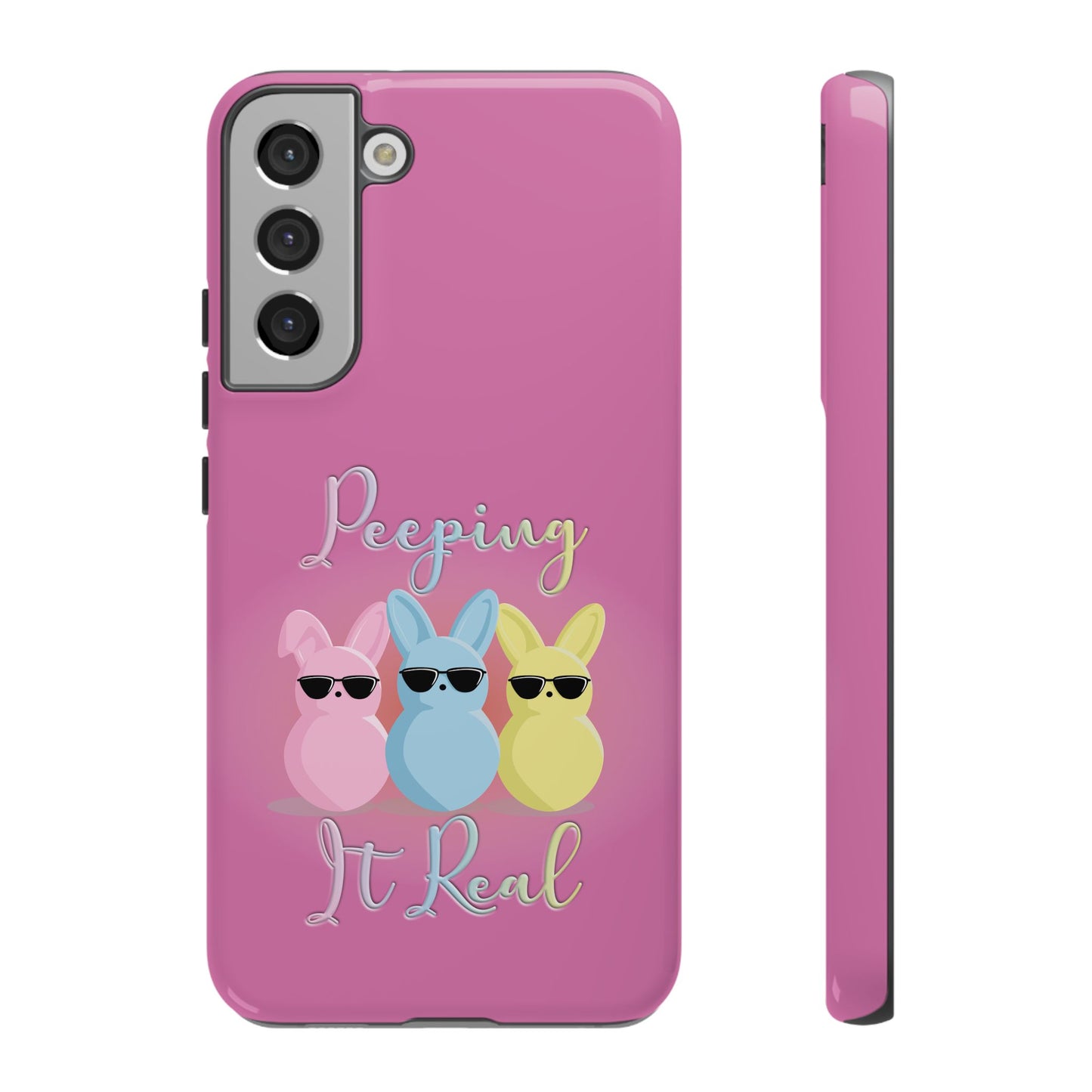 Phone Case - Peeping It Real Bunny Design for Easter & Spring