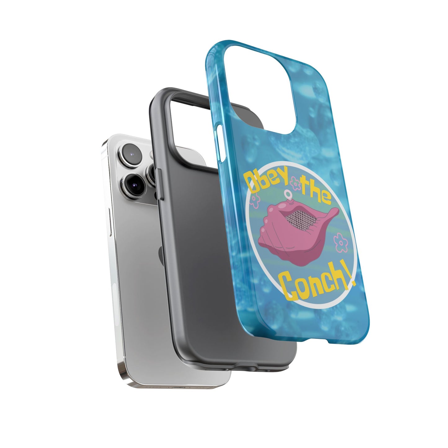 Phone Cases - Obey the Conch, Spongebob Design