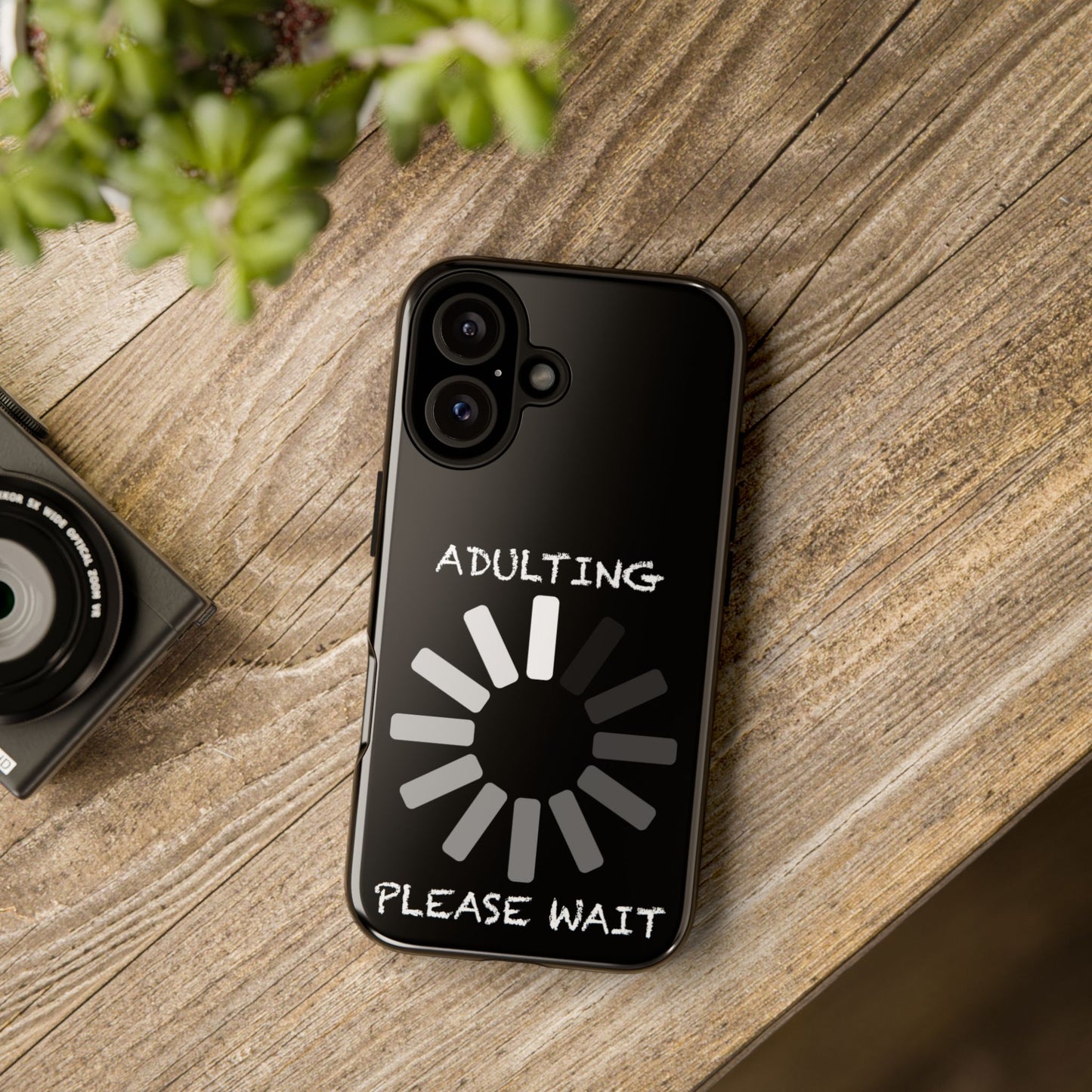 Phone Case - Adulting Please Wait Funny Tough Cases for Adults