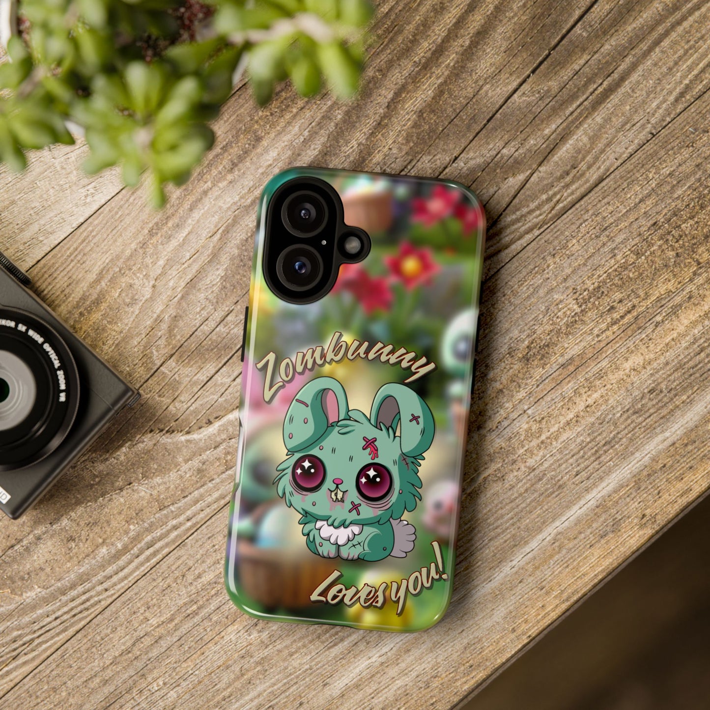 Phone Case - Cute Zombie Bunny - Zombunny Loves You