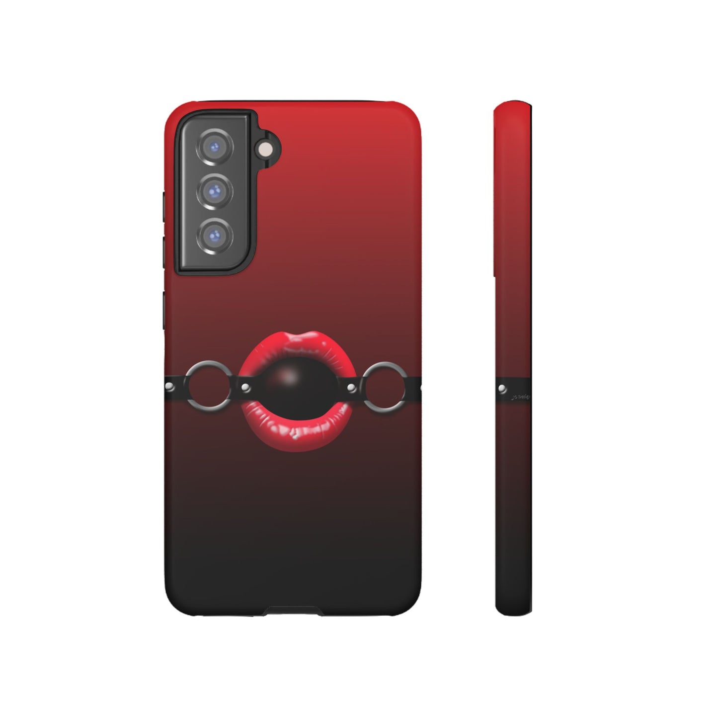 Phone Tough Case - Red Lips Gag Ball Design