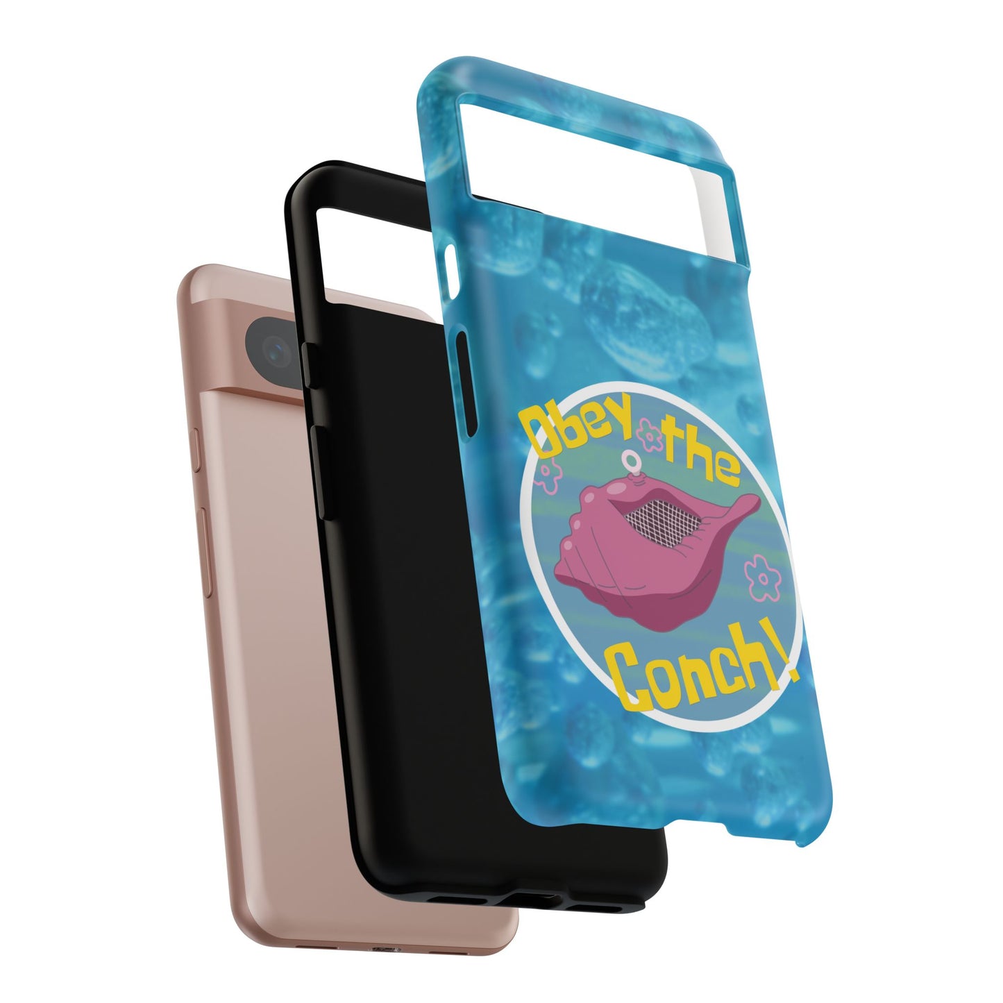 Phone Cases - Obey the Conch, Spongebob Design