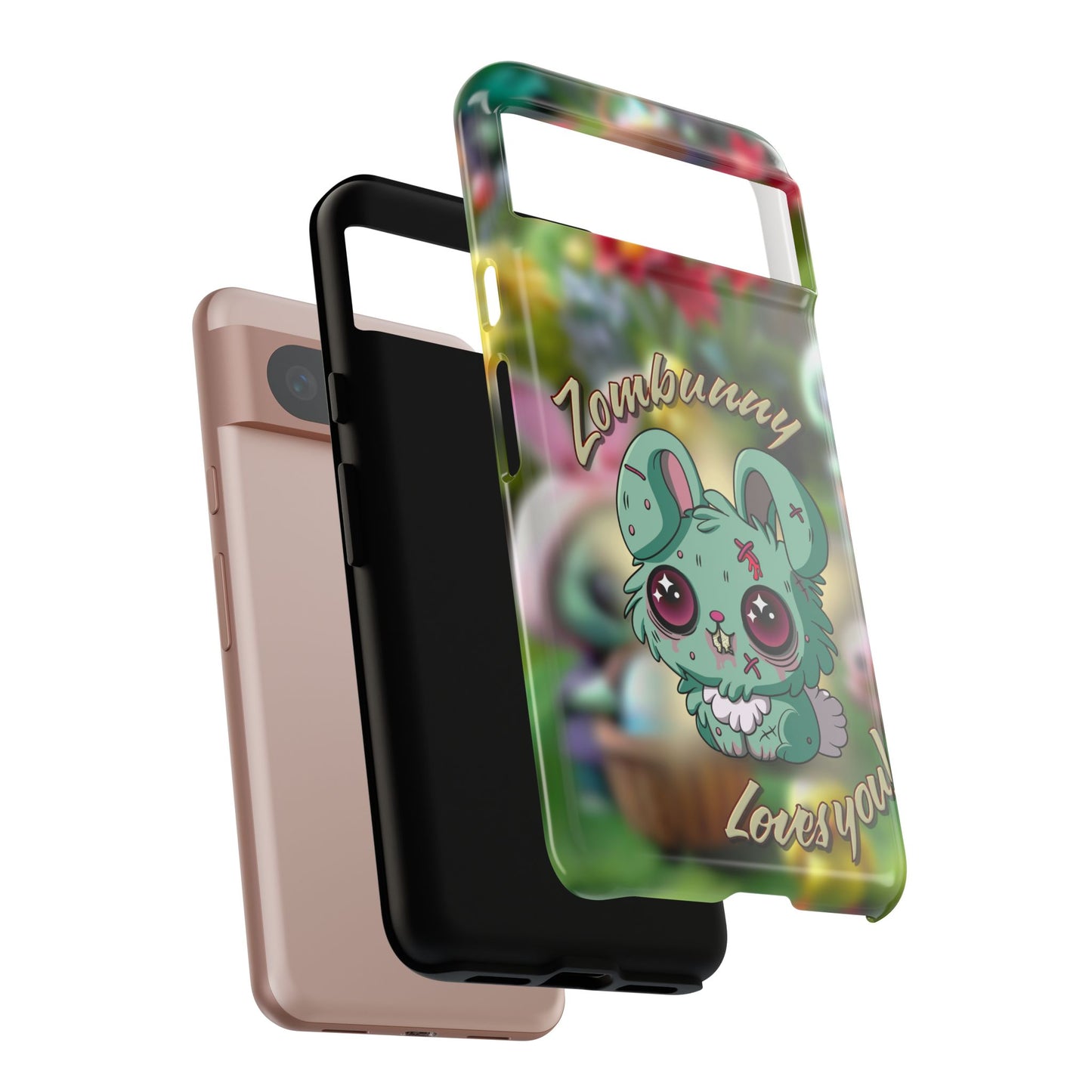 Phone Case - Cute Zombie Bunny - Zombunny Loves You