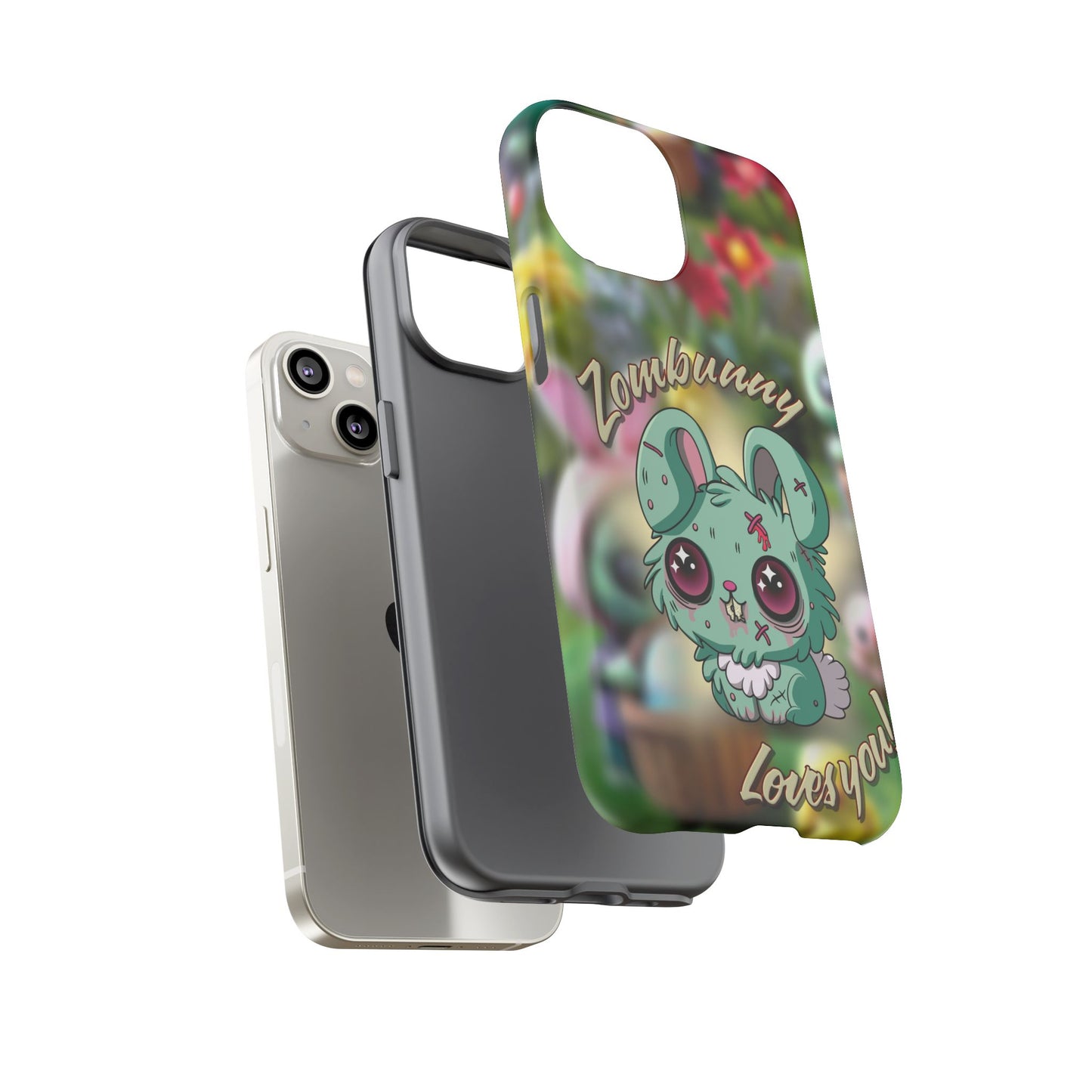 Phone Case - Cute Zombie Bunny - Zombunny Loves You