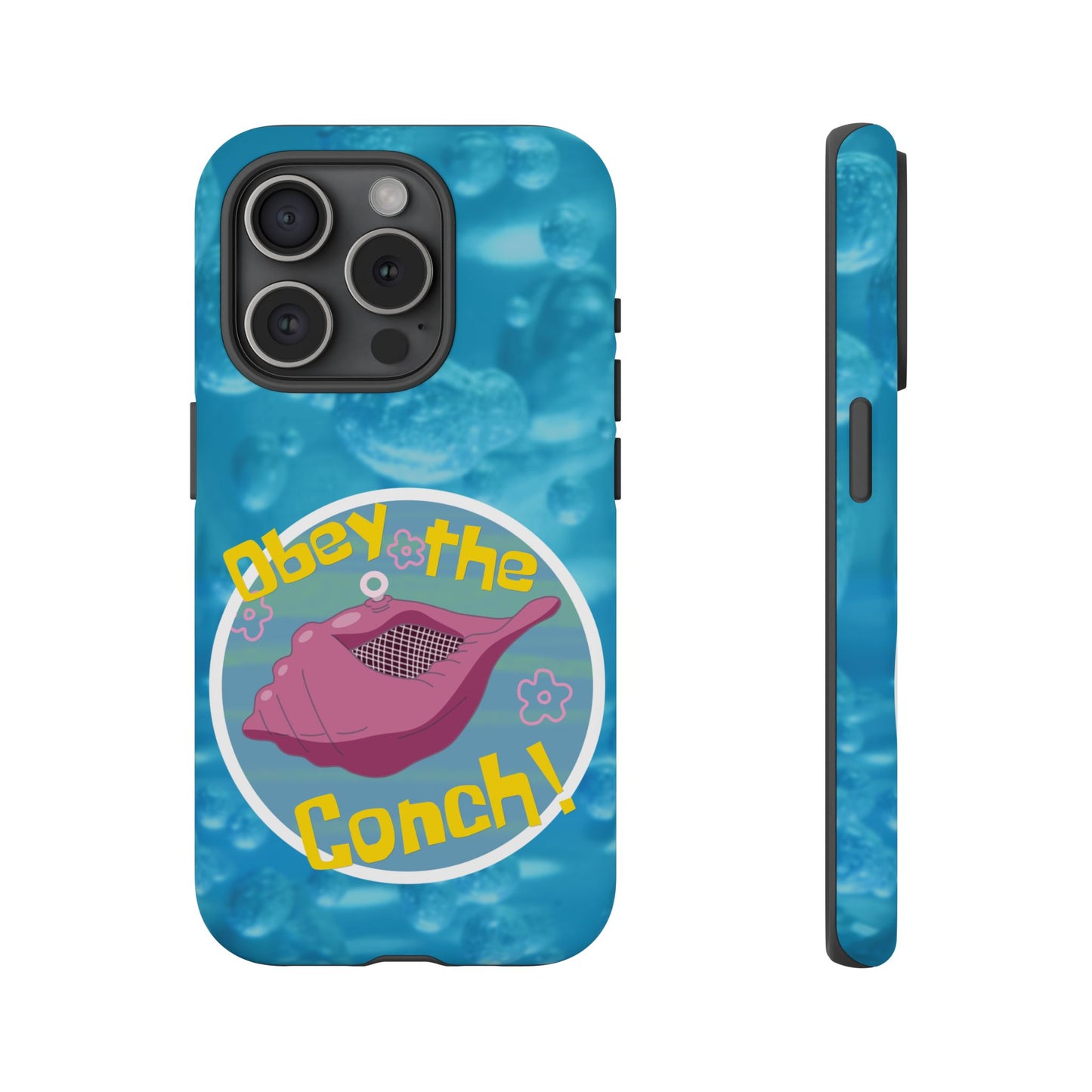 Phone Cases - Obey the Conch, Spongebob Design