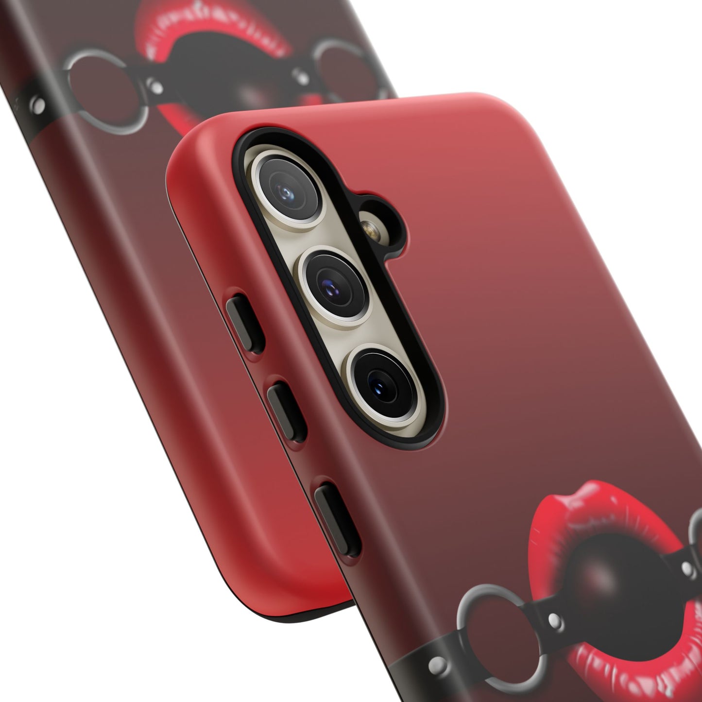 Phone Tough Case - Red Lips Gag Ball Design