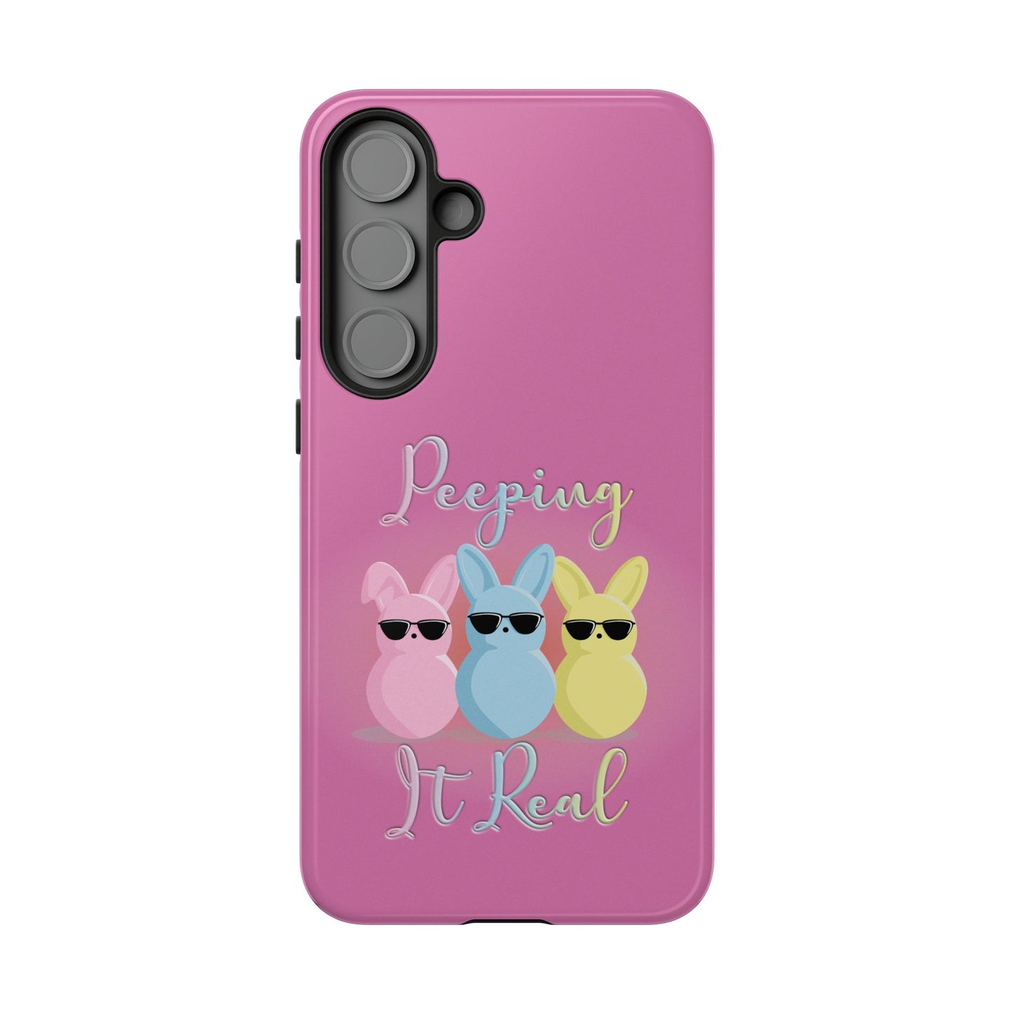 Phone Case - Peeping It Real Bunny Design for Easter & Spring