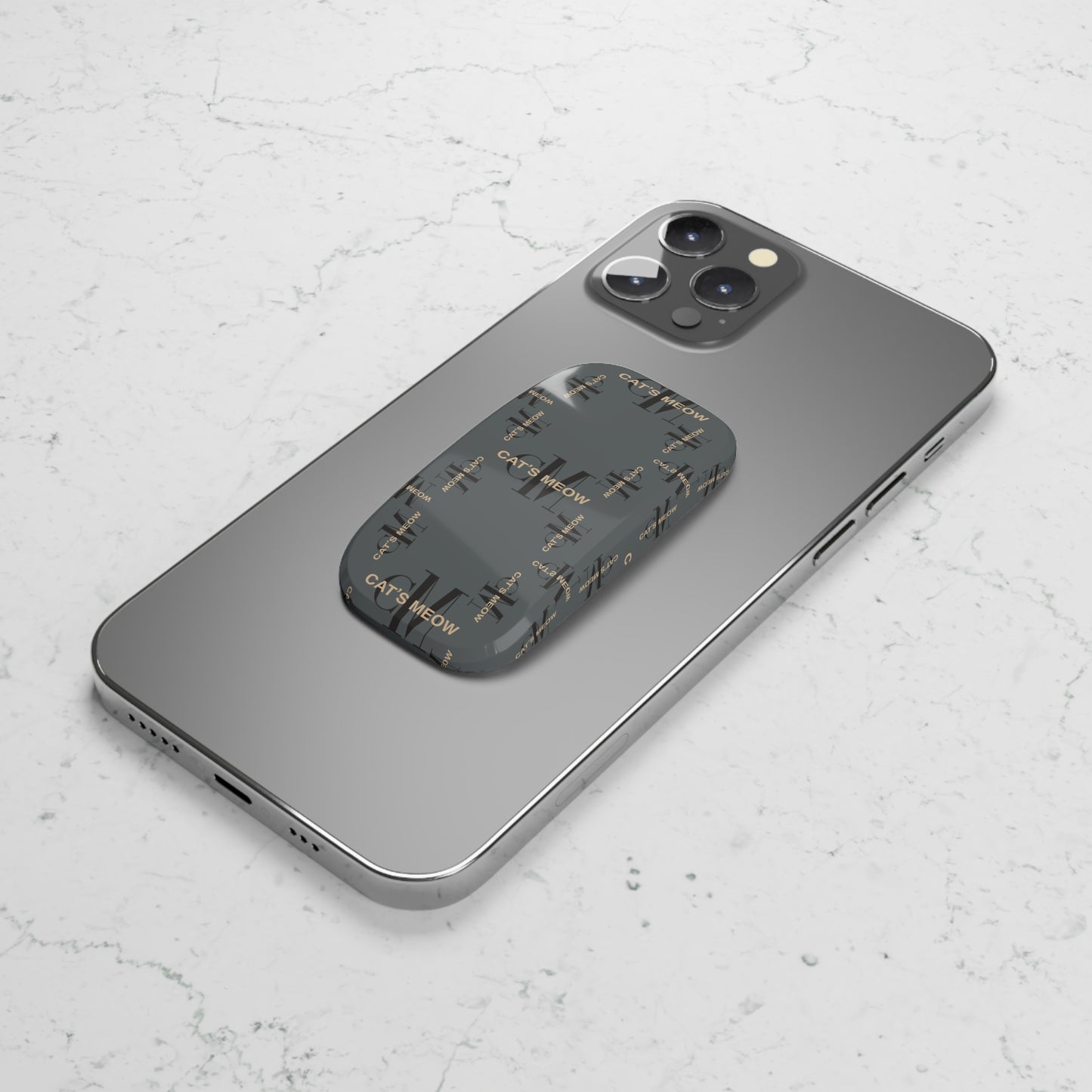 Phone Click-On Grip - Cat's Meow Design