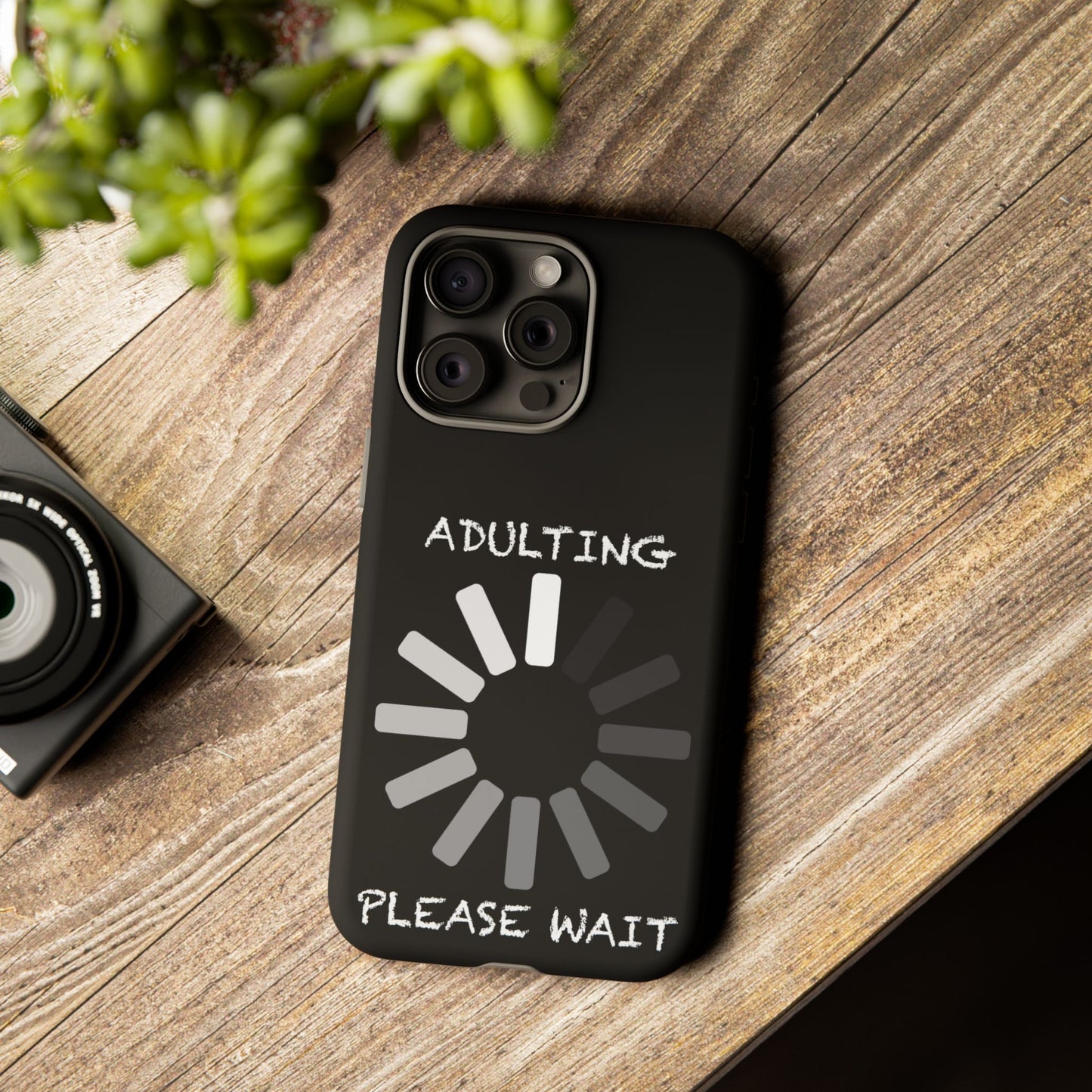 Phone Case - Adulting Please Wait Funny Tough Cases for Adults