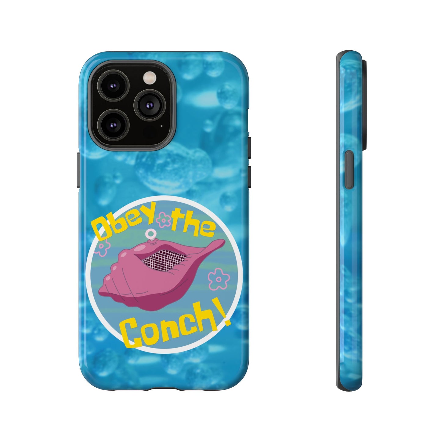 Phone Cases - Obey the Conch, Spongebob Design