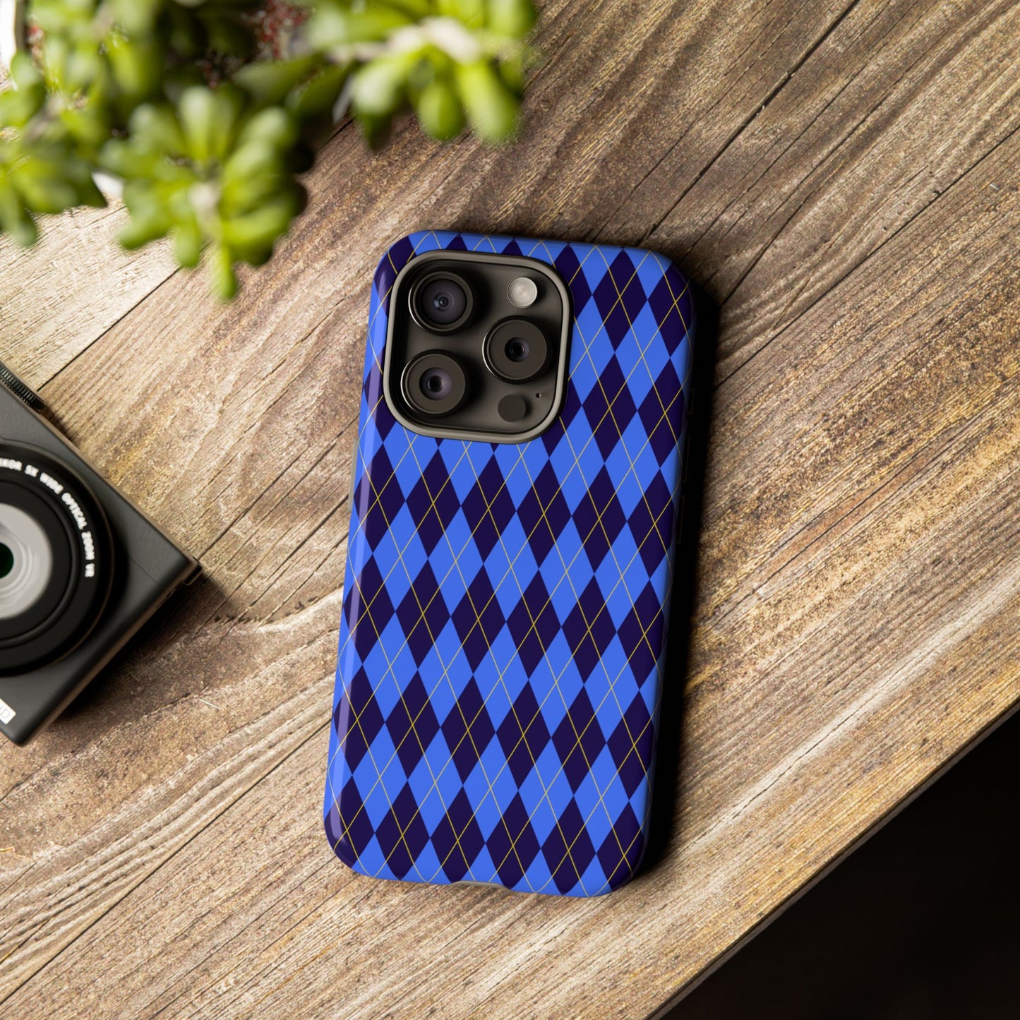 Stylish Argyle Phone Case - Tough Cases for Trendsetters