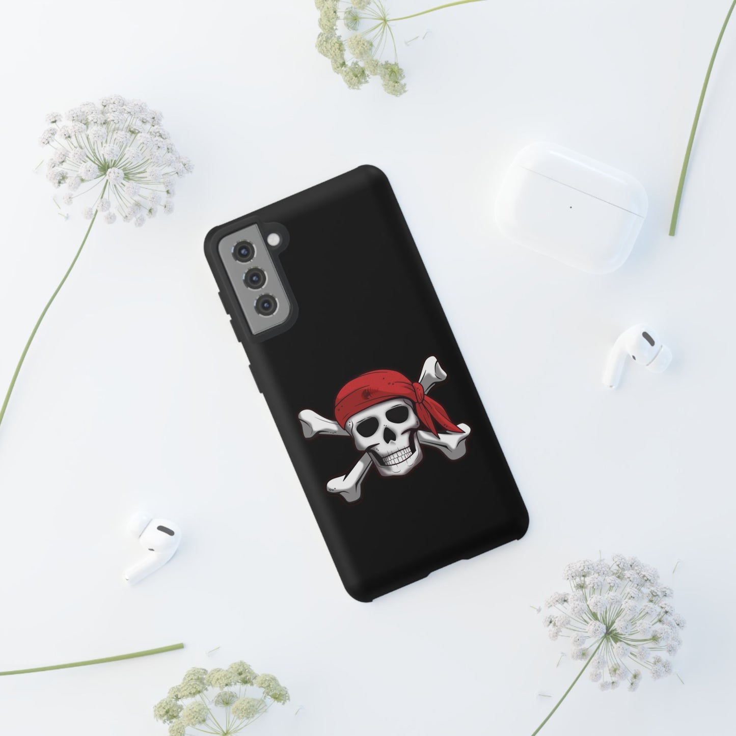 Pirate Skull and Crossbones with Jolly Roger Bandana - Tough Cases