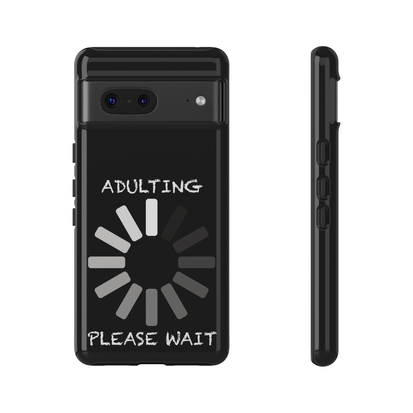 Phone Case - Adulting Please Wait Funny Tough Cases for Adults