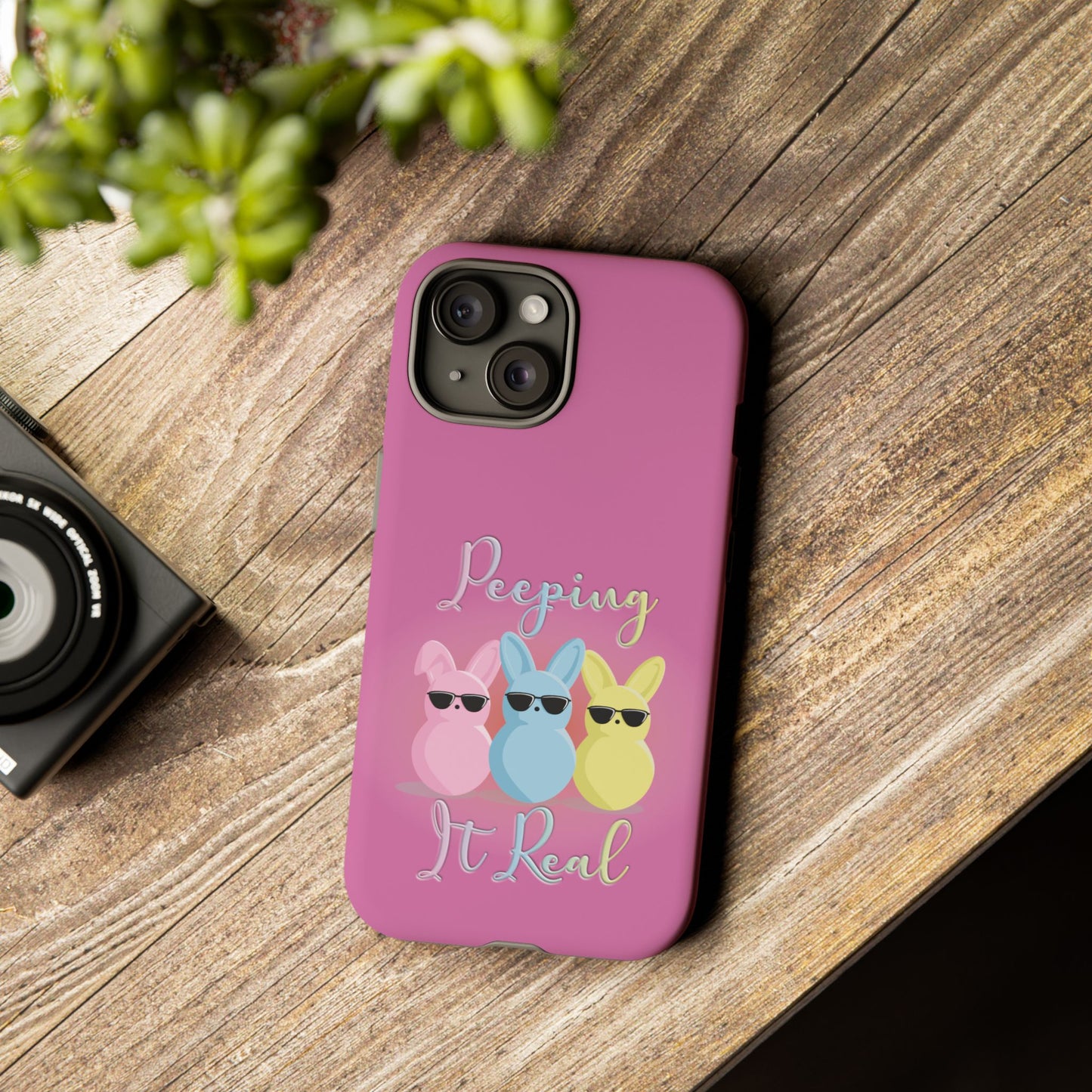 Phone Case - Peeping It Real Bunny Design for Easter & Spring