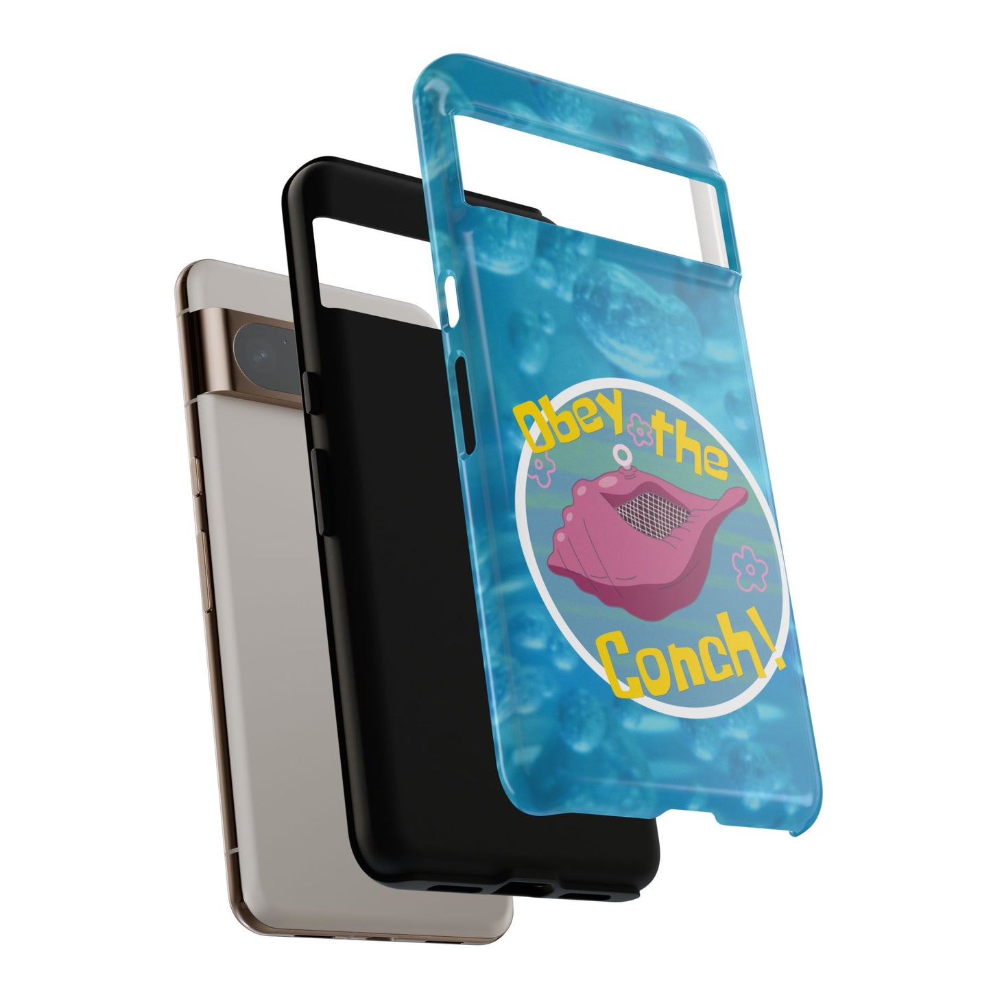 Phone Cases - Obey the Conch, Spongebob Design