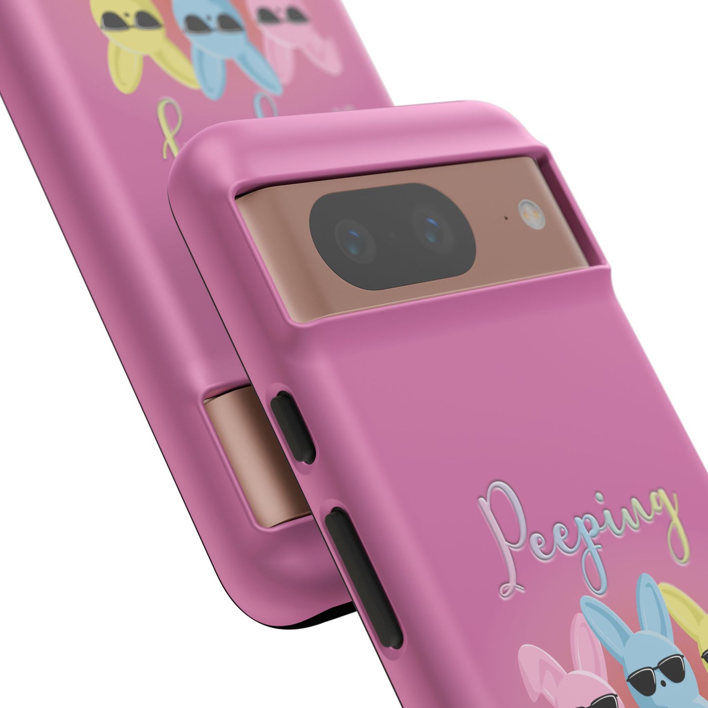 Phone Case - Peeping It Real Bunny Design for Easter & Spring