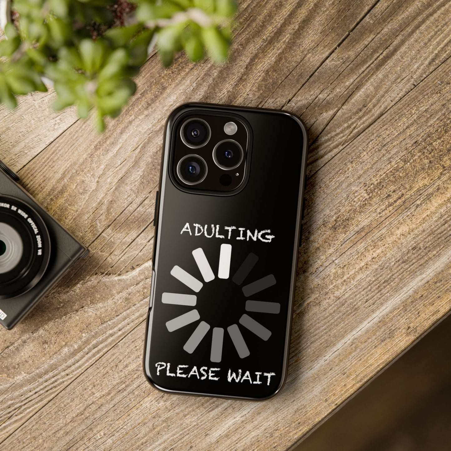 Phone Case - Adulting Please Wait Funny Tough Cases for Adults